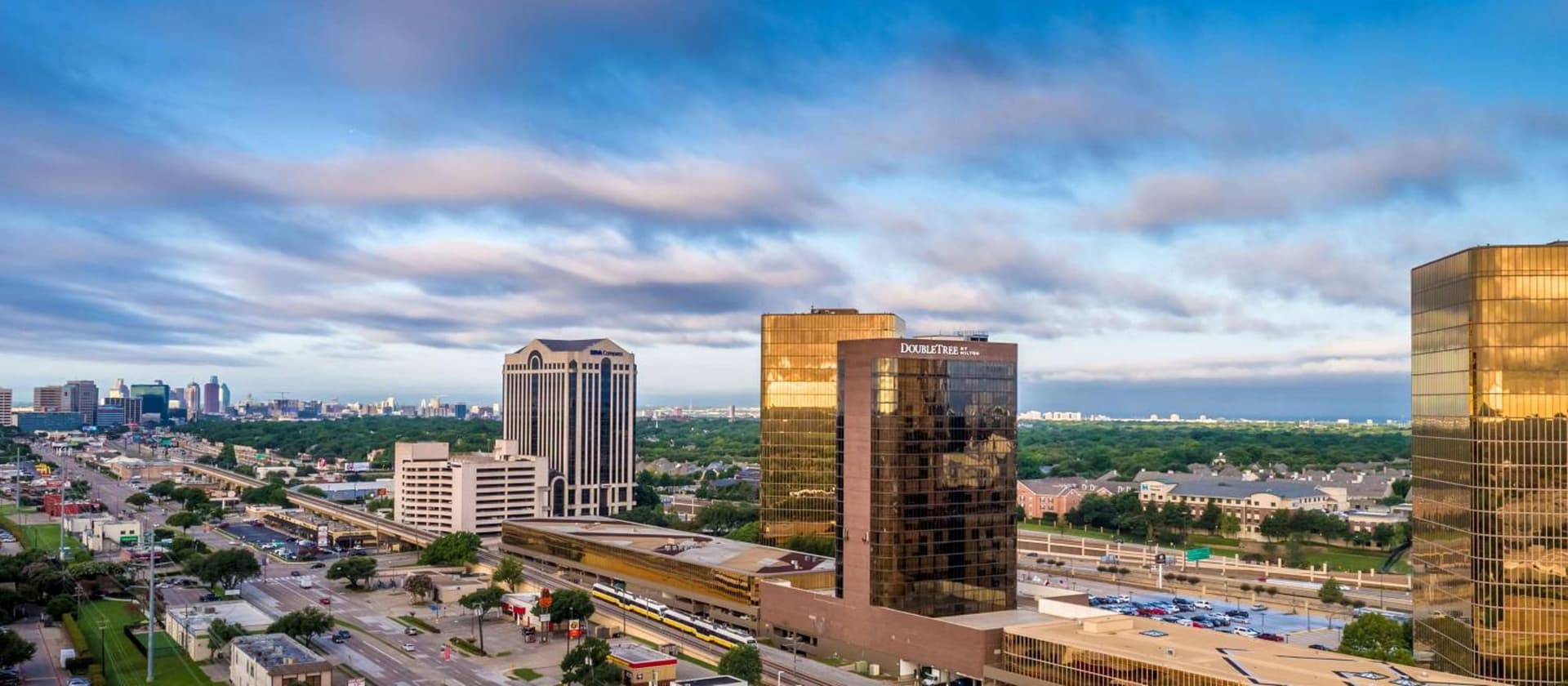 DoubleTree by Hilton Hotel Dallas Campbell Centre featured exterior or lobby in Dallas, TX — similar hotel