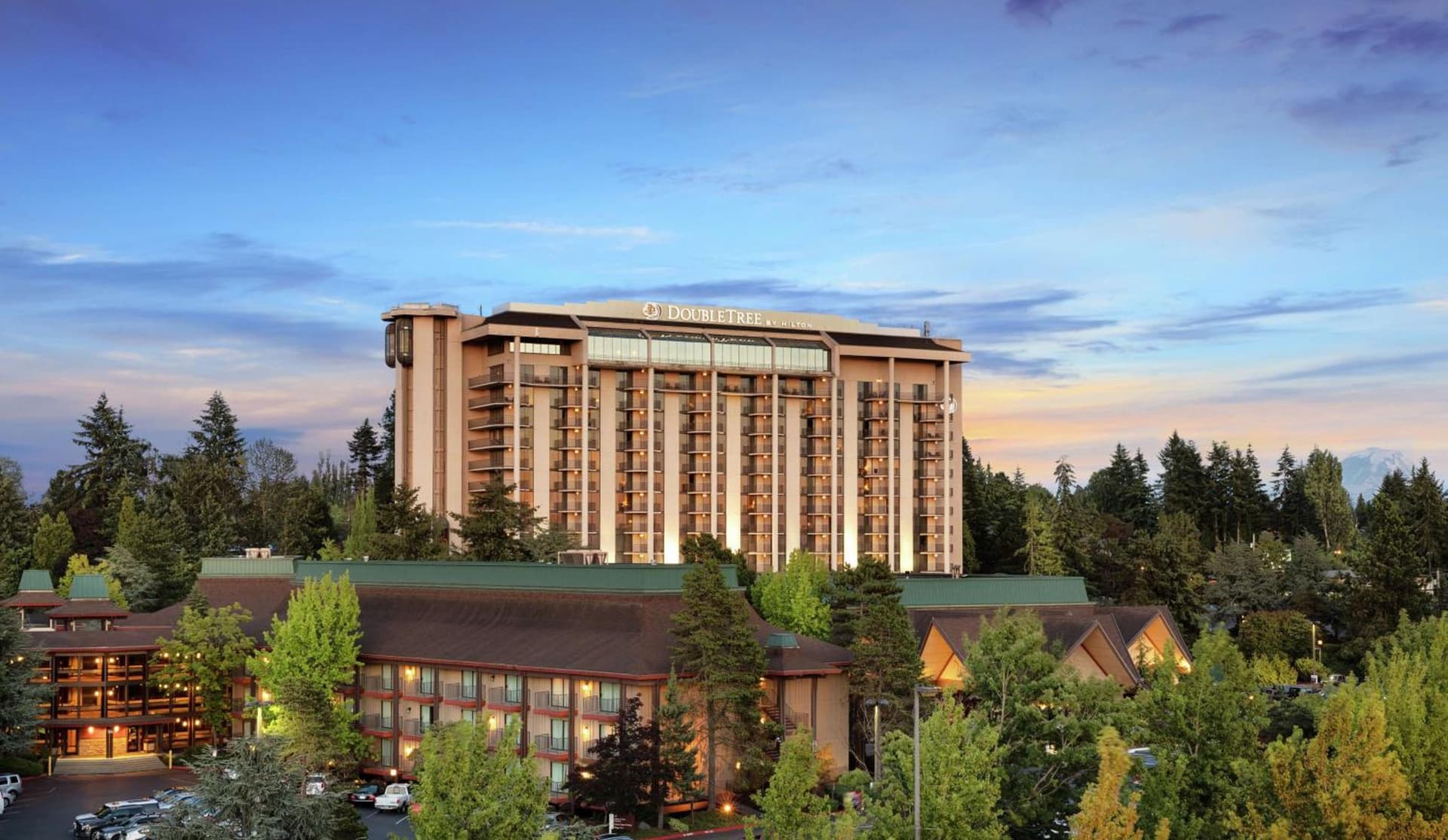 DoubleTree by Hilton Seattle Airport featured exterior or lobby in SeaTac, WA — similar hotel