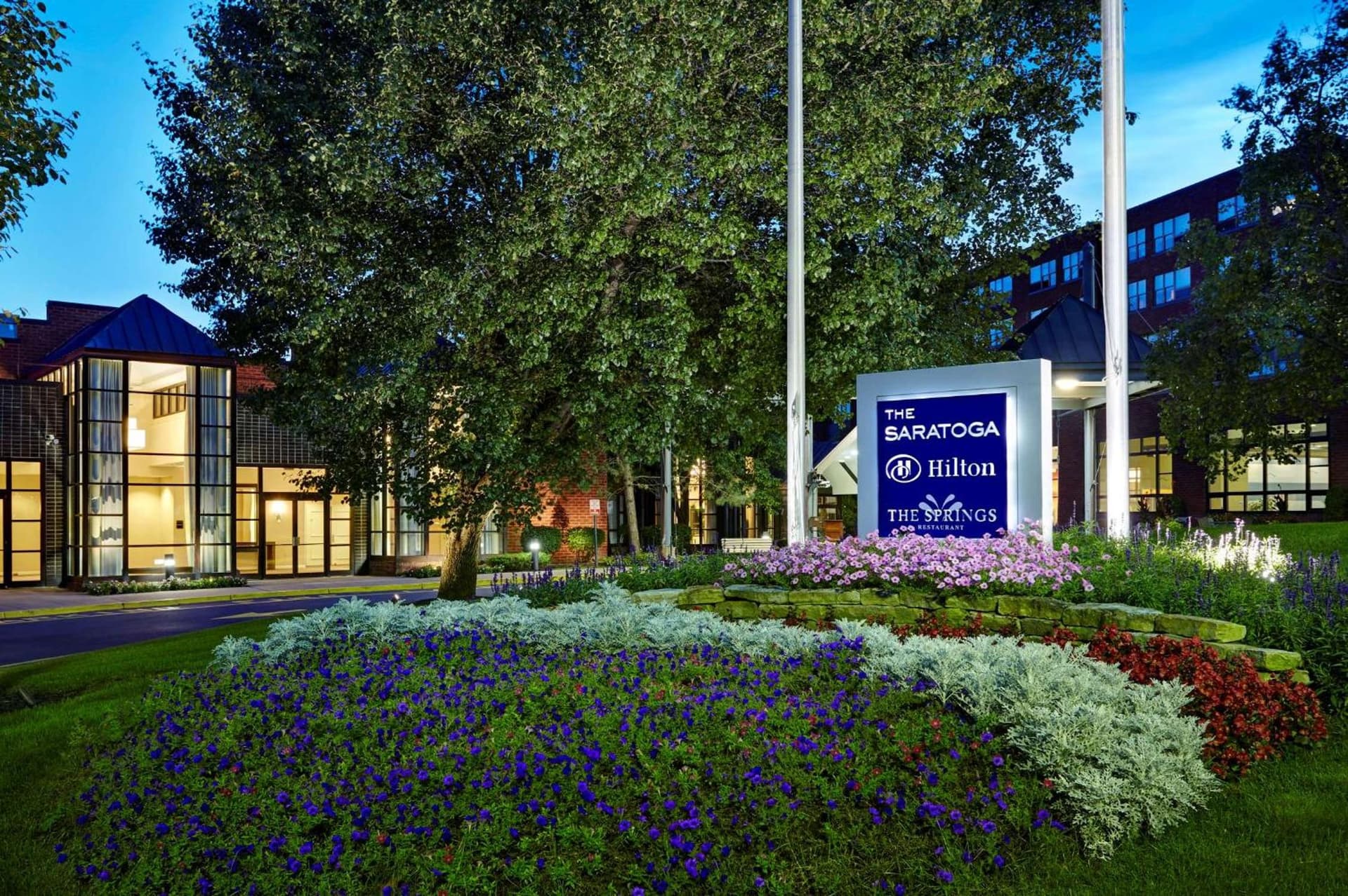 The Saratoga Hilton featured exterior or lobby in Saratoga Springs, NY — similar hotel