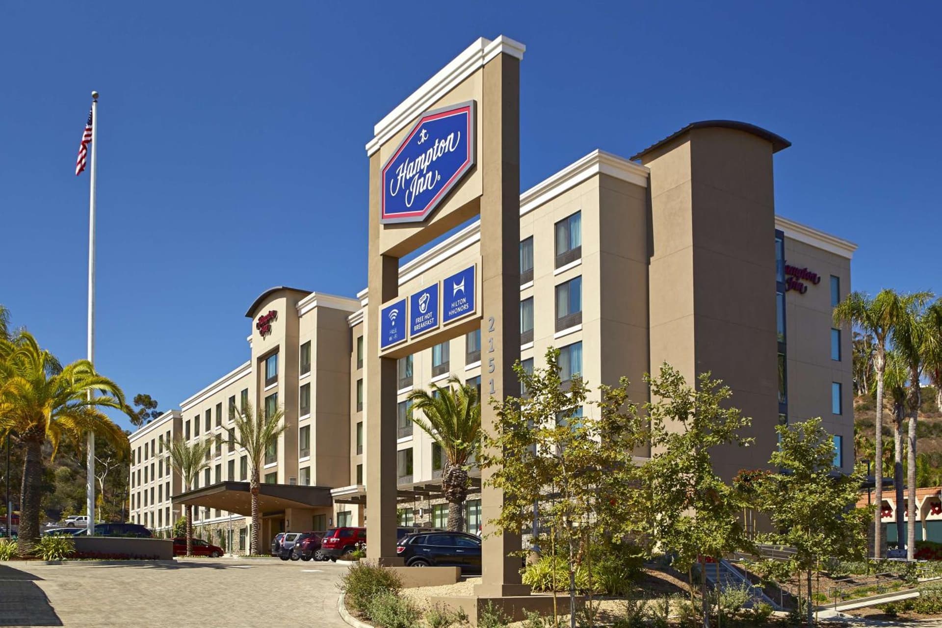 Hampton Inn San Diego Mission Valley property views in San Diego, CA — gallery photo 3