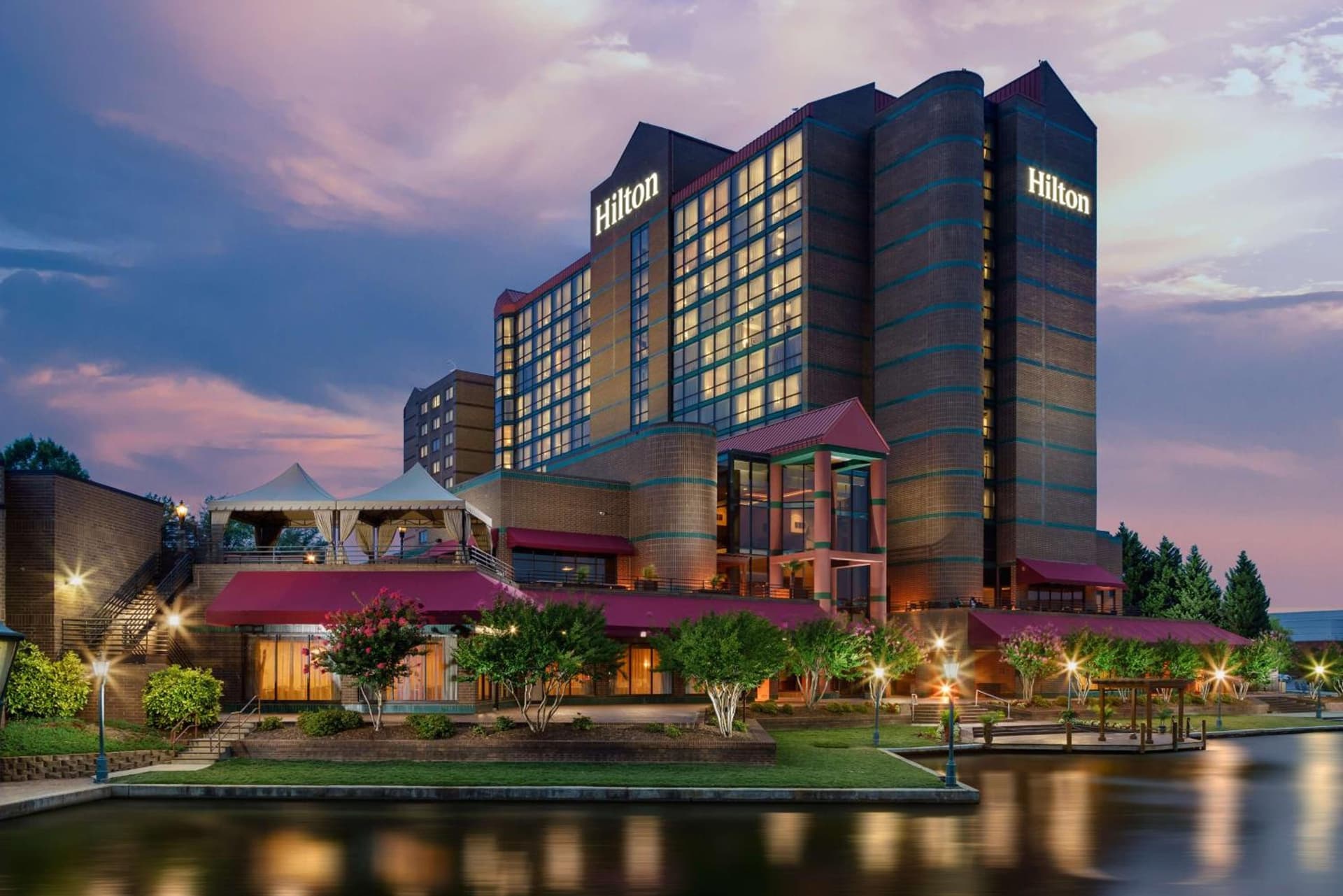 Hilton Charlotte University Place featured exterior or lobby in Charlotte, NC — similar hotel