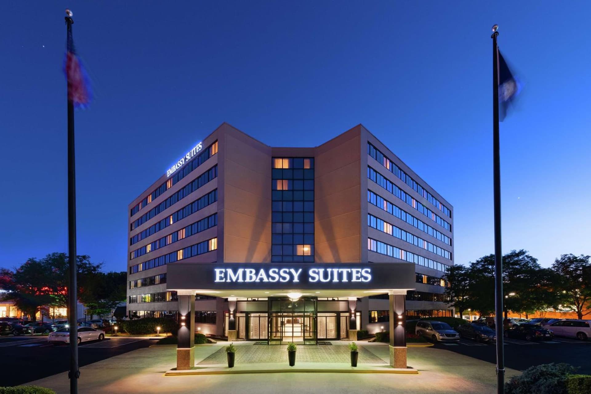 Embassy Suites Tysons Corner featured exterior or lobby in Tysons Corner, VA — similar hotel