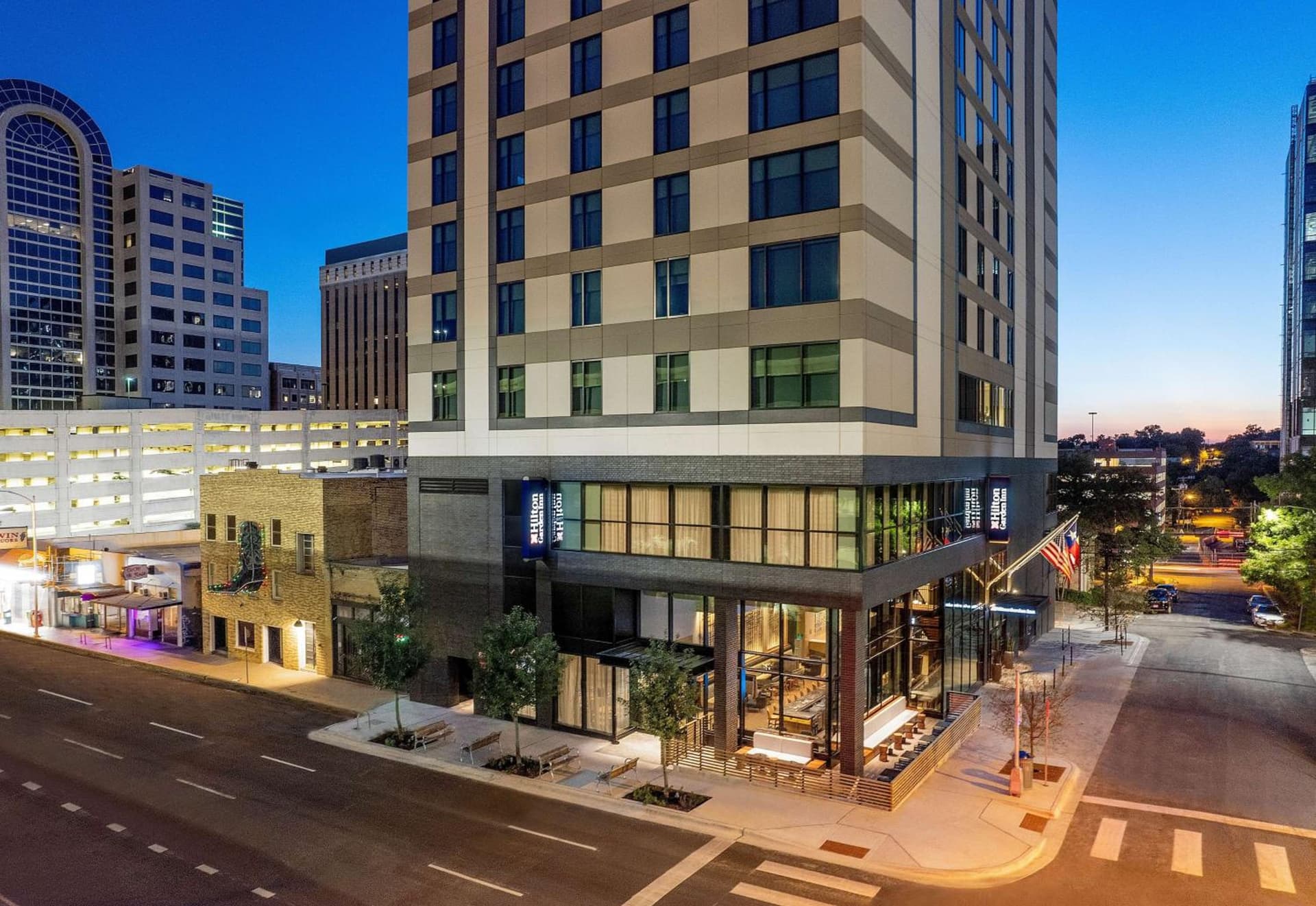 Hilton Garden Inn Austin University Capitol District featured exterior or lobby in Austin, TX — similar hotel