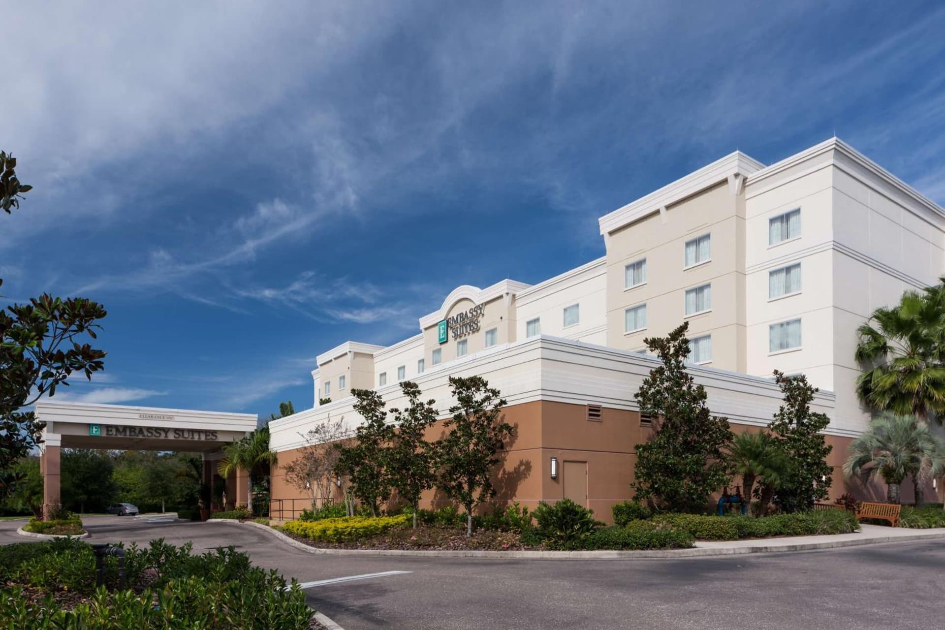 Embassy Suites by Hilton Tampa Brandon featured exterior or lobby in Tampa, FL — similar hotel