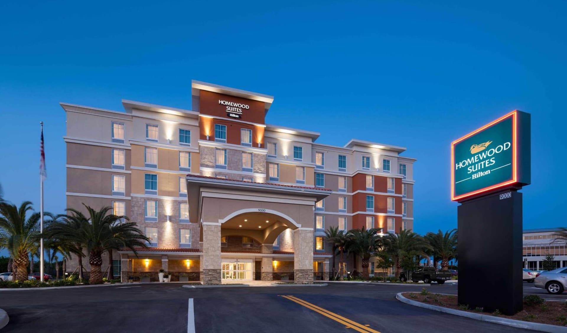 Homewood Suites by Hilton Cape Canaveral-Cocoa Beach featured exterior or lobby in Cape Canaveral, FL — similar hotel