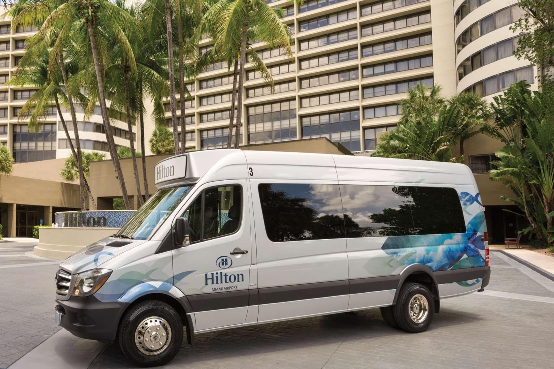 Hilton Miami Airport Blue Lagoon property views in Miami, FL — gallery photo 3
