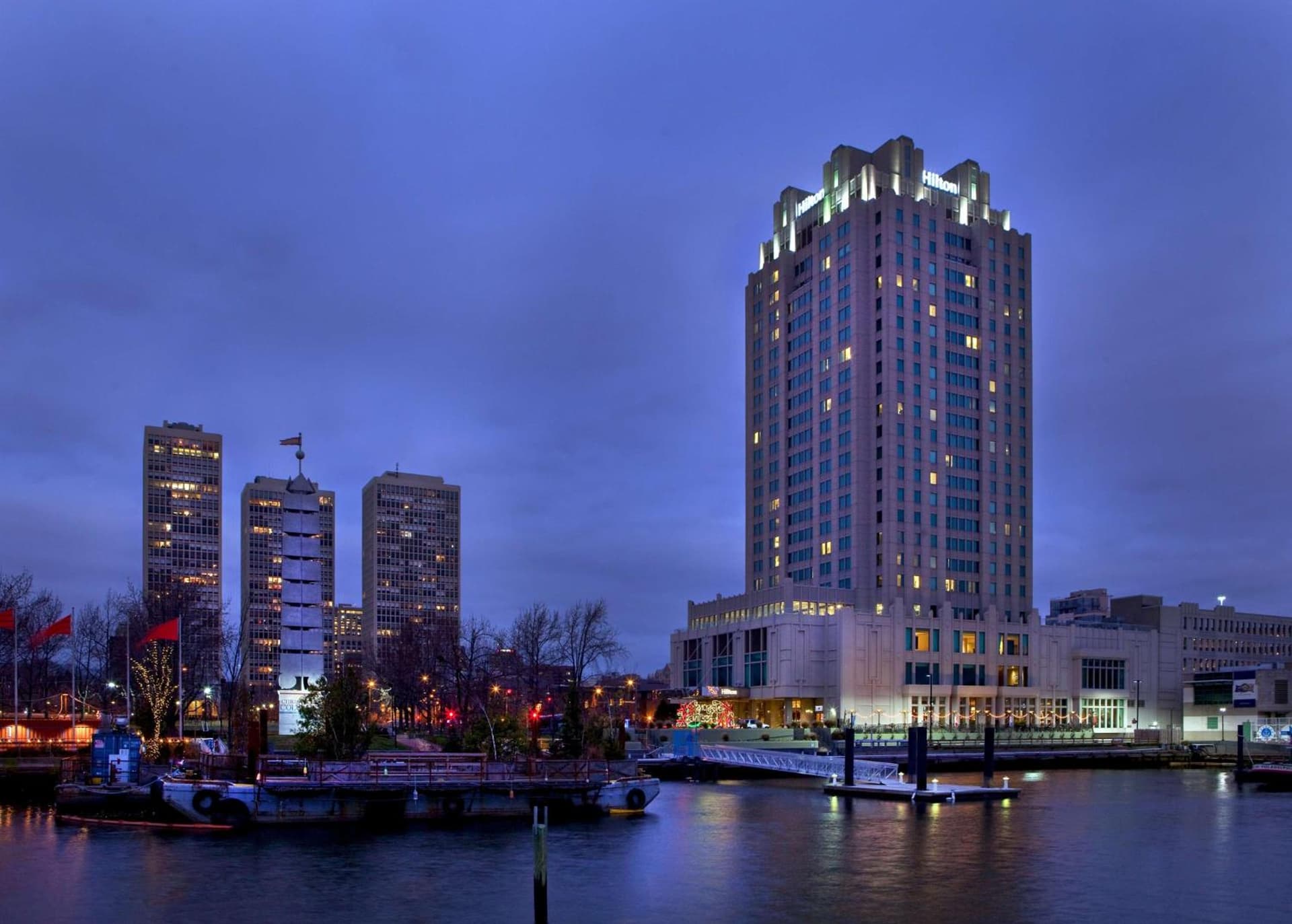 Hilton Philadelphia at Penn's Landing exterior or lobby in Philadelphia, PA — main listing photo