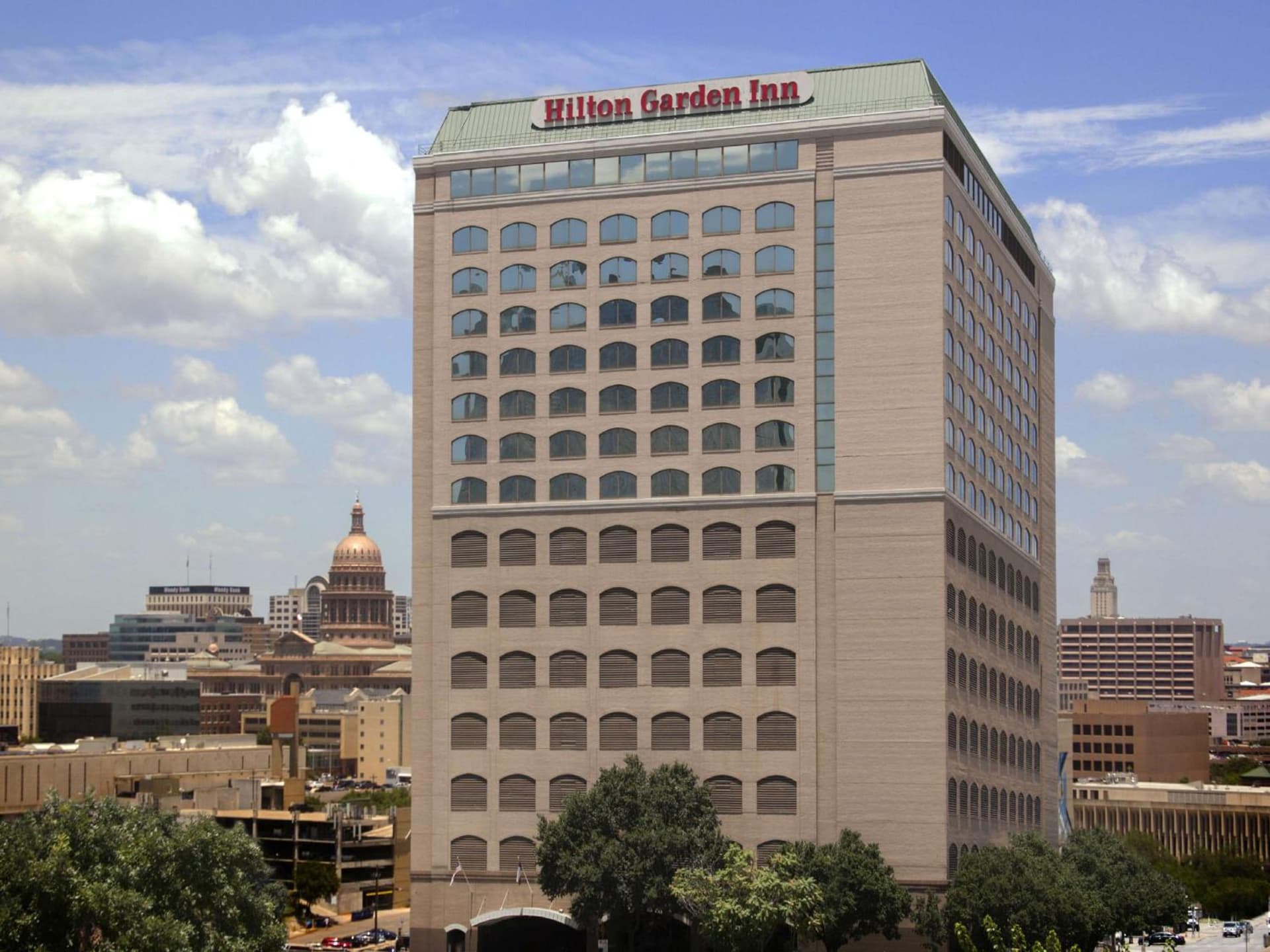 Hilton Garden Inn Austin Downtown exterior or lobby in Austin, TX — main listing photo