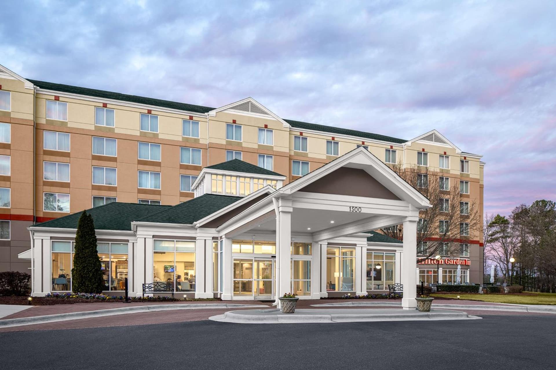 Hilton Garden Inn Raleigh Durham Airport featured exterior or lobby in Morrisville, NC — similar hotel