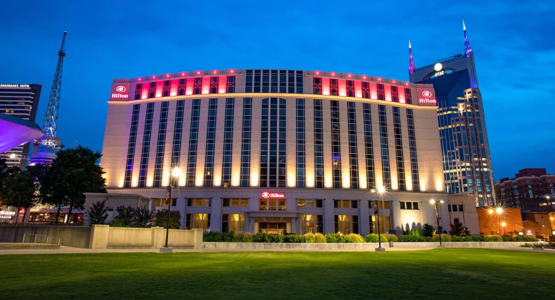 Hilton Nashville Downtown featured exterior or lobby in Nashville, TN — similar hotel