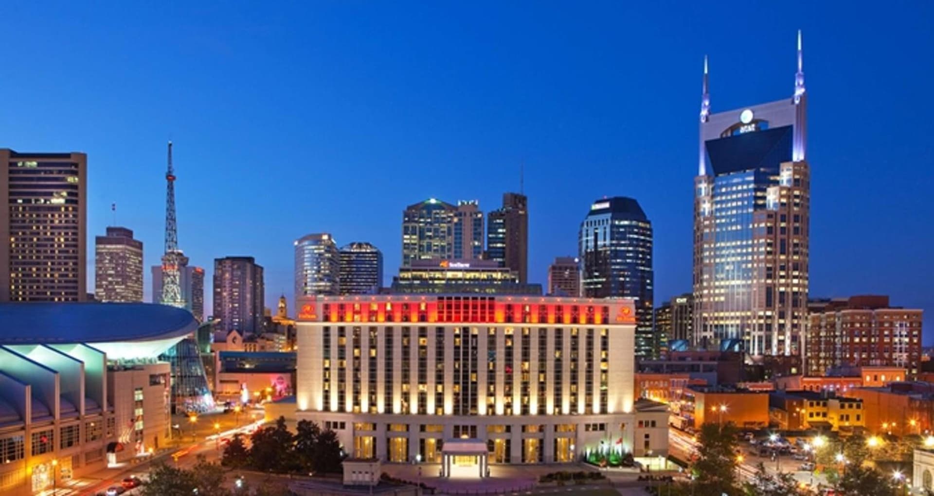 Hilton Nashville Downtown property views in Nashville, TN — gallery photo 3