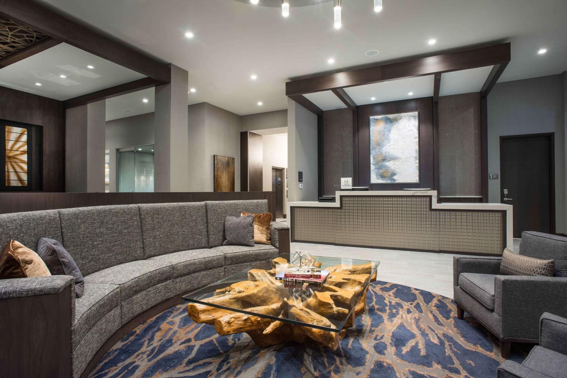 Hilton Garden Inn Foxborough Patriot Place interior in Foxborough — gallery photo 2