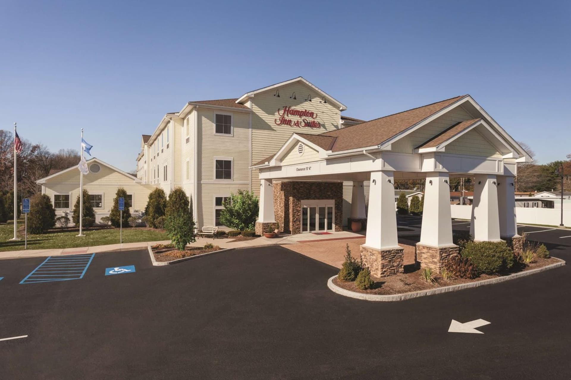 Hampton Inn & Suites Mystic featured exterior or lobby in Mystic, CT — similar hotel