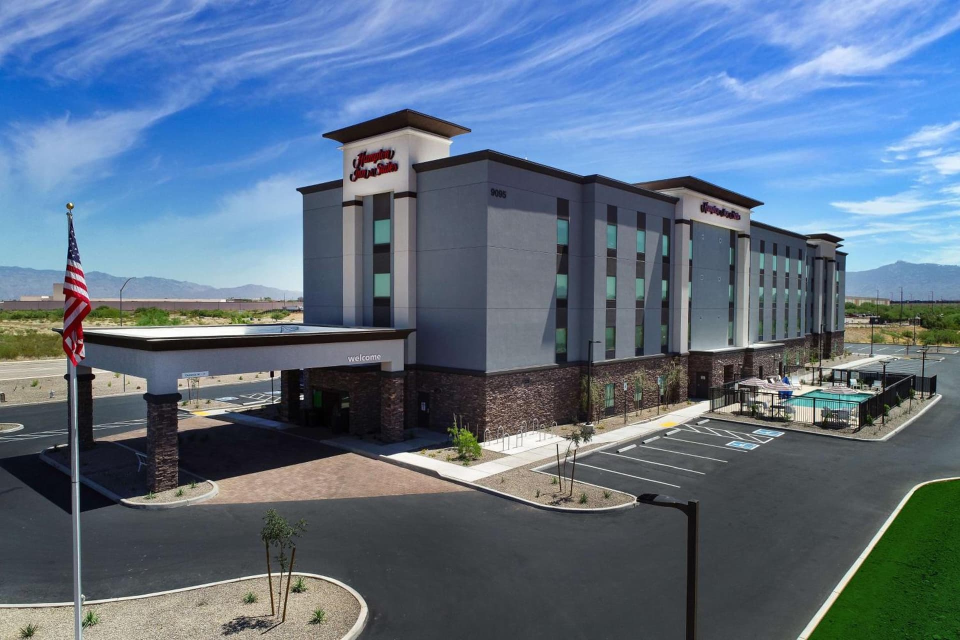 Hampton Inn Suites Tucson Tech Park property views in Tucson, AZ — gallery photo 3