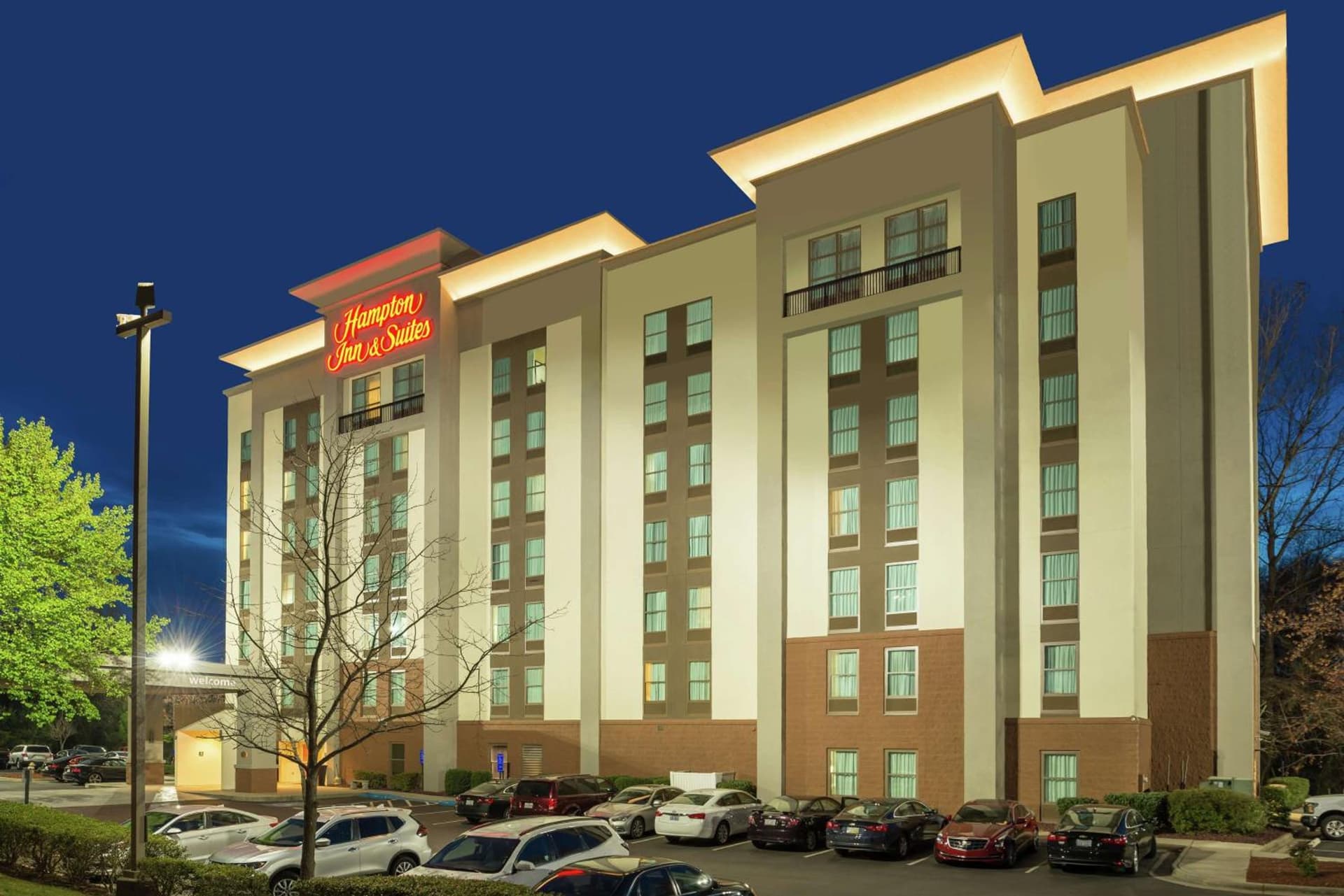 Hampton Inn & Suites Charlotte Arrowood Rd featured exterior or lobby in Charlotte, NC — similar hotel