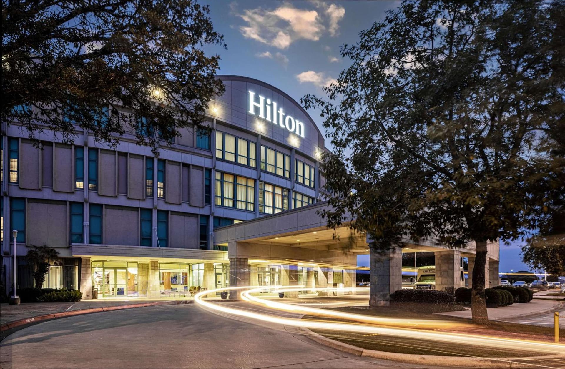Hilton Austin Airport exterior or lobby in Austin, TX — main listing photo