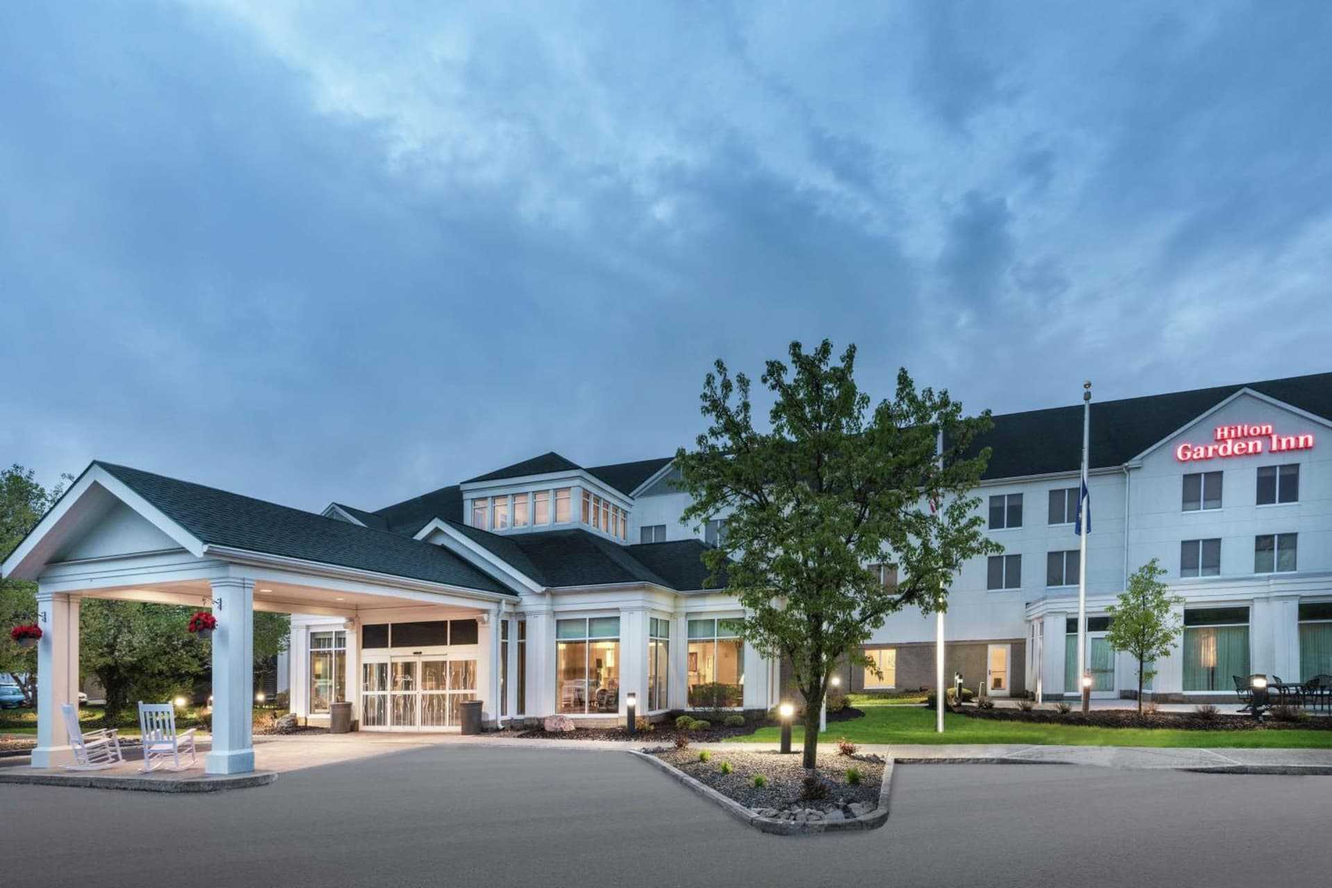 Hilton Garden Inn Syracuse featured exterior or lobby in East Syracuse, NY — similar hotel