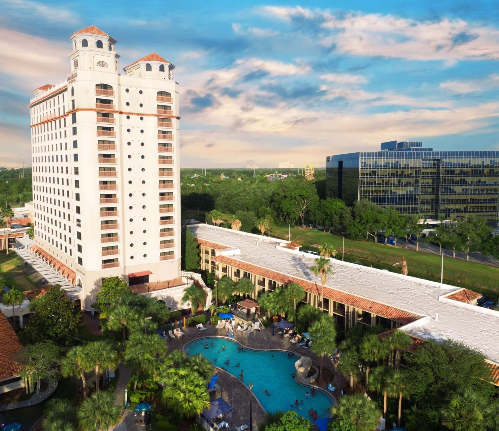 DoubleTree by Hilton Orlando Theme Park Resort featured exterior or lobby in Orlando, FL — similar hotel