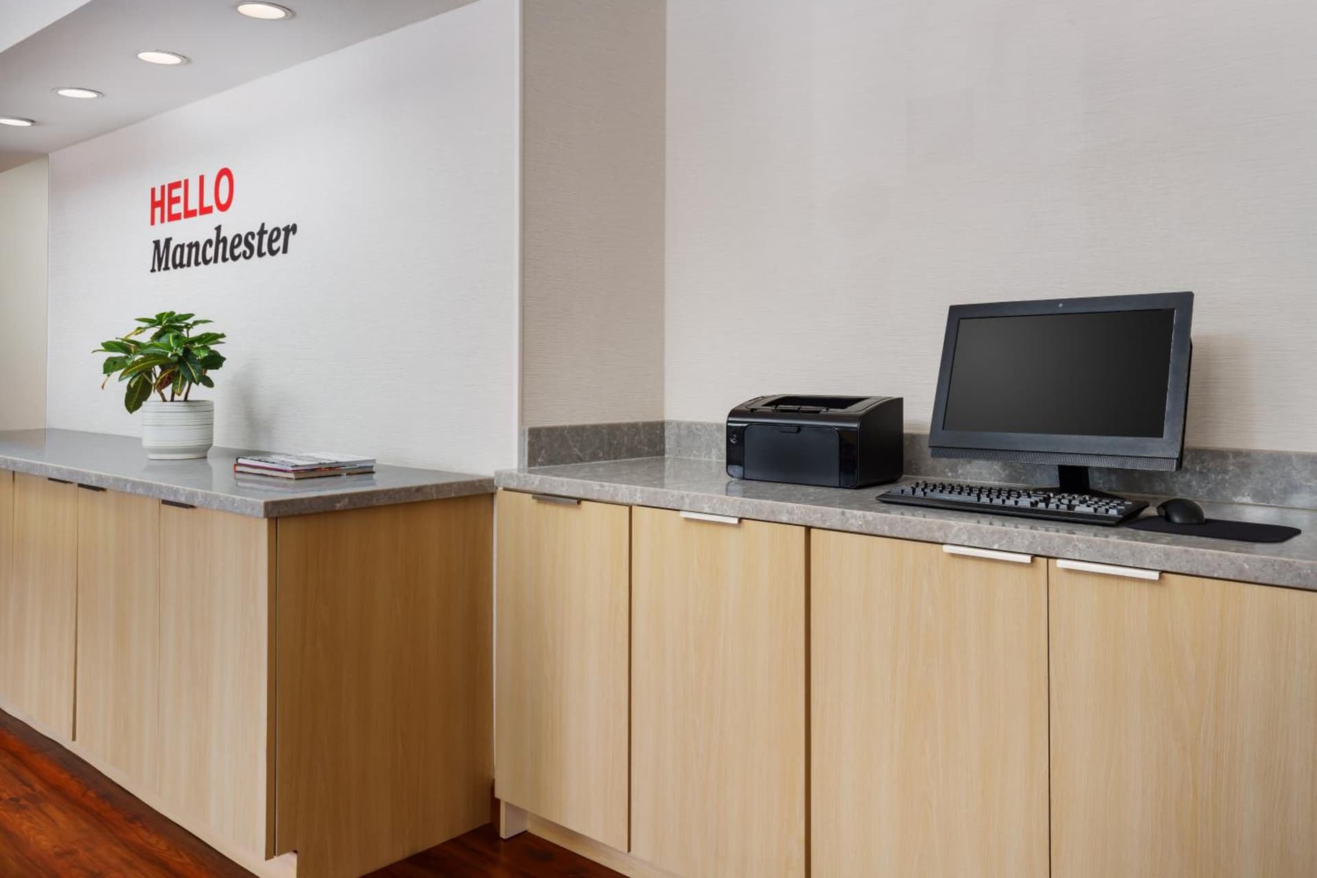 TownePlace Suites Manchester-Boston Regional Airport interior in Manchester, NH — gallery photo 2