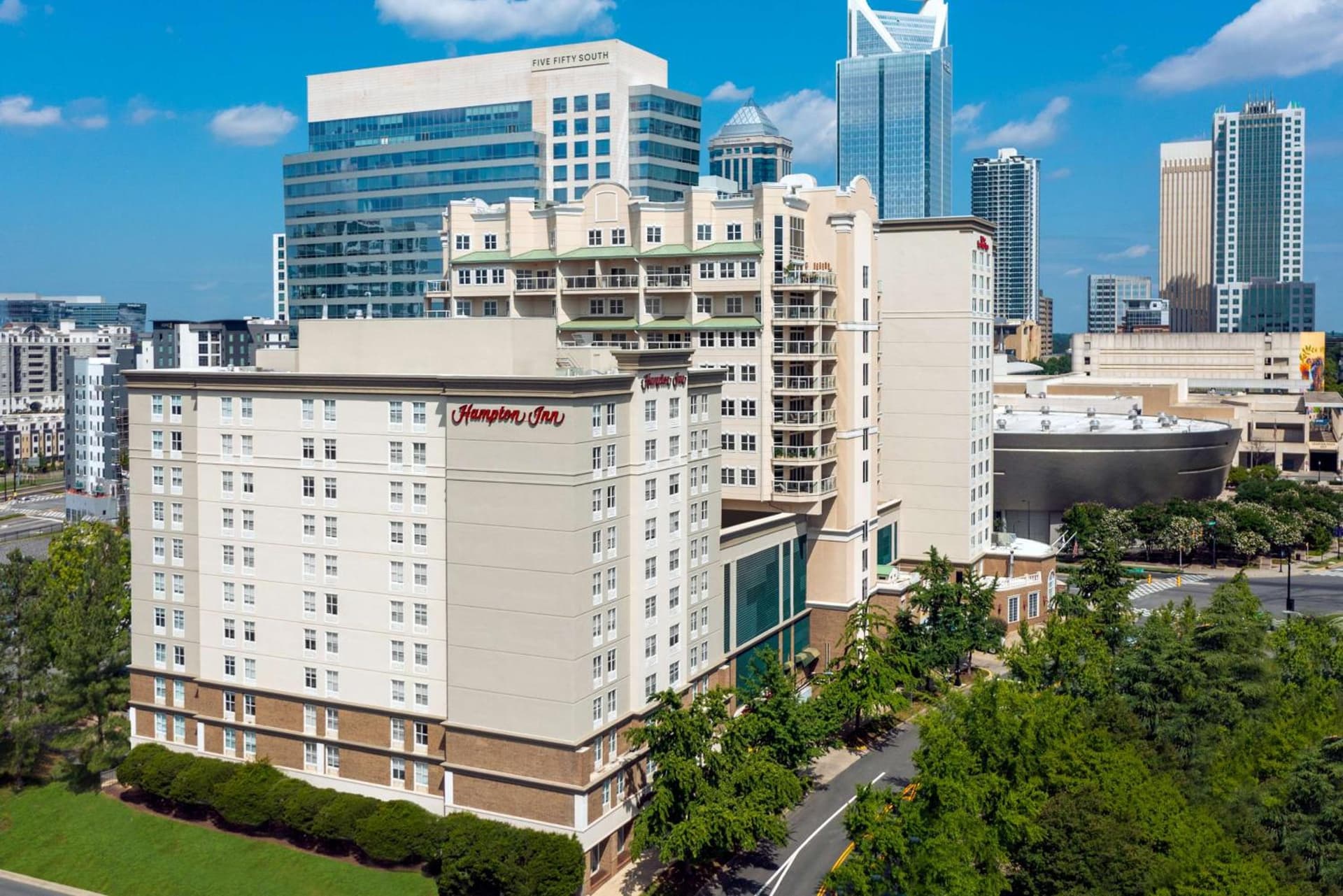 Hampton Inn Charlotte Uptown property views in Charlotte, NC — gallery photo 3