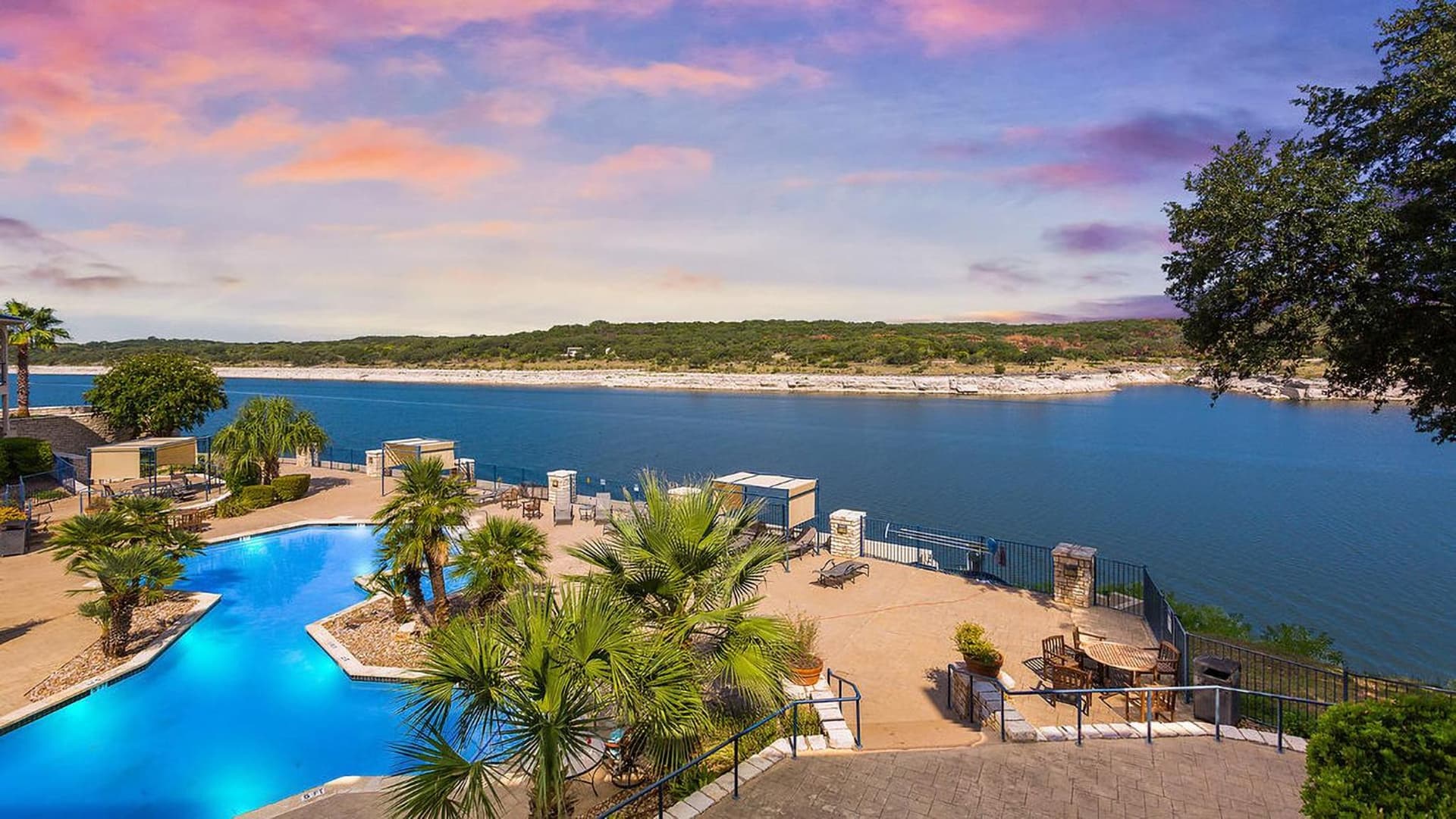Lake Travis Stunning Waterfront, Sunset & Pool Views, Pet Friendly, Boat Ramp, Lago Vista, Texas property views in Lago Vista, TX — gallery photo 3