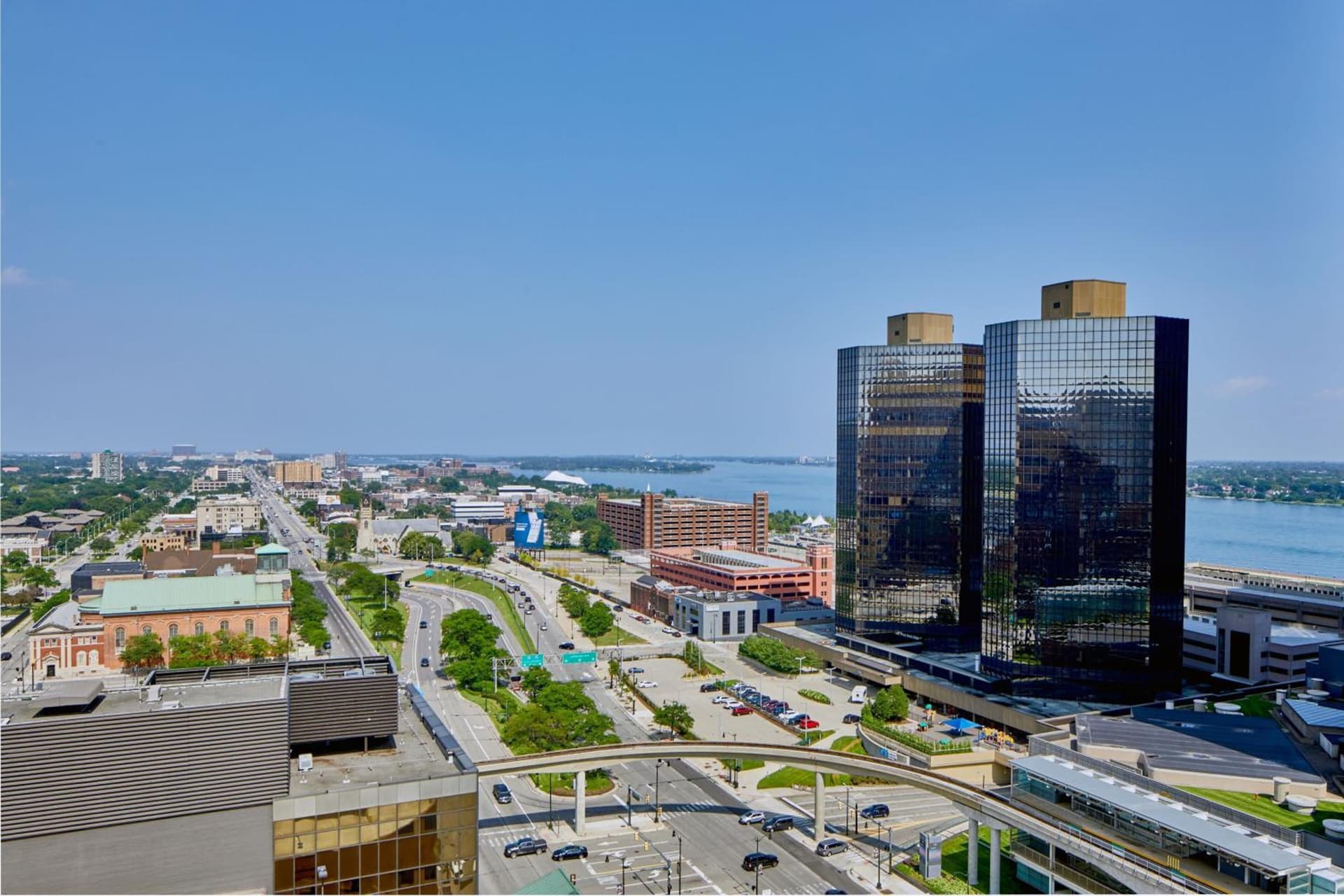 Courtyard by Marriott Detroit Downtown property views in Detroit, MI — gallery photo 3