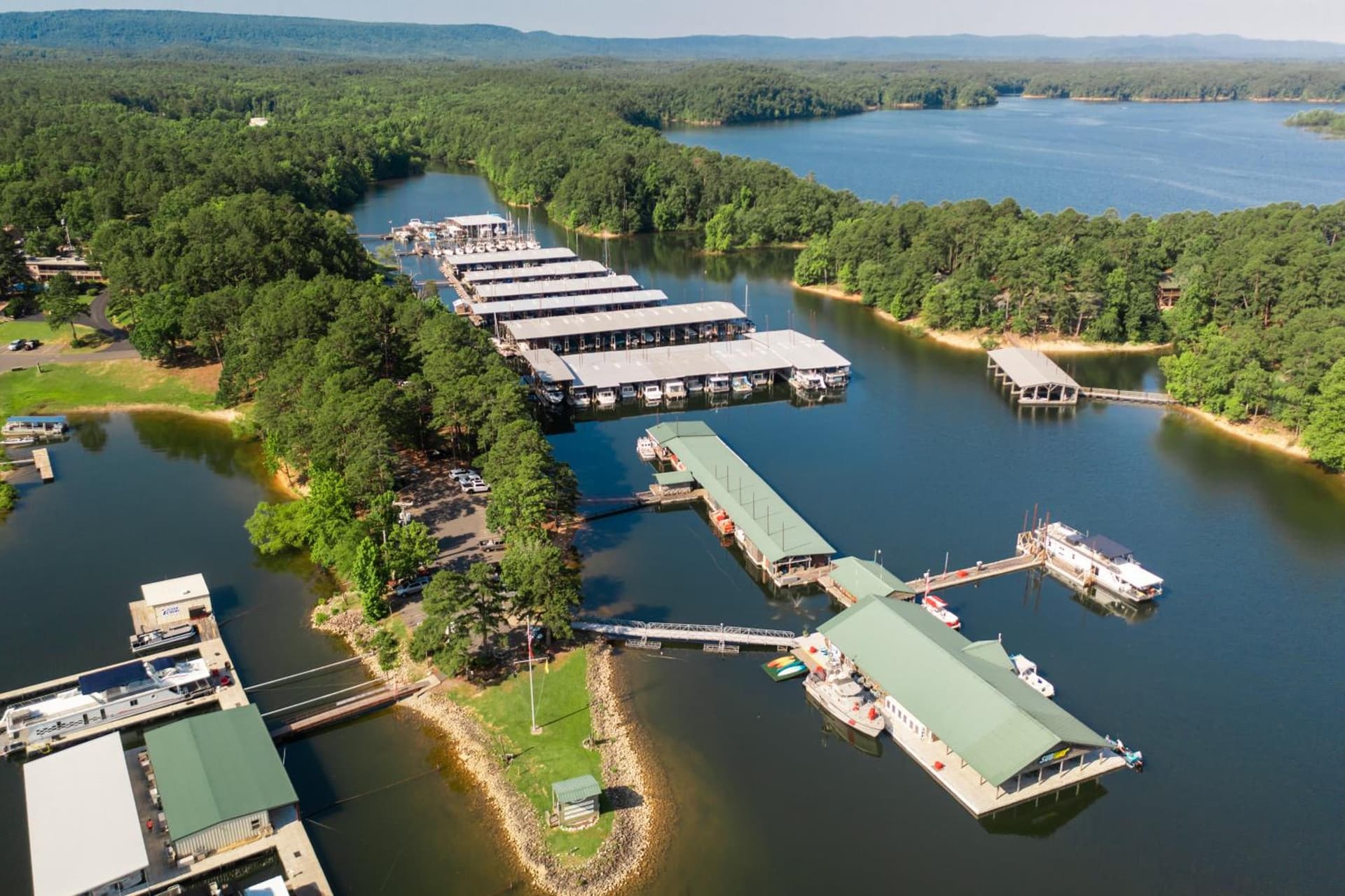 A1 - Poolside Queen Cabana property views in Mount Ida, AR — gallery photo 3