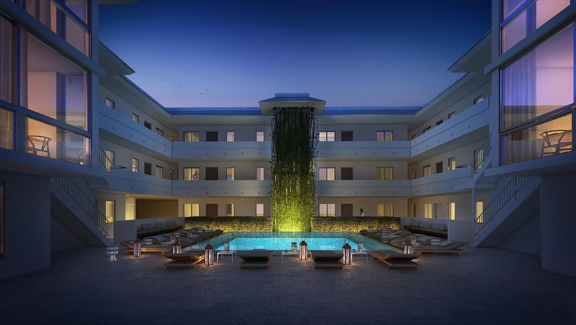 Beach Haus Key Biscayne Contemporary Apartments interior in Miami, FL — gallery photo 2