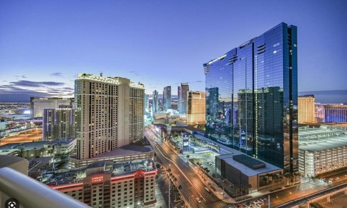 MSG Sphere view at MGM Signature STUDIO DELUXE featured exterior or lobby in Las Vegas, NV — similar hotel