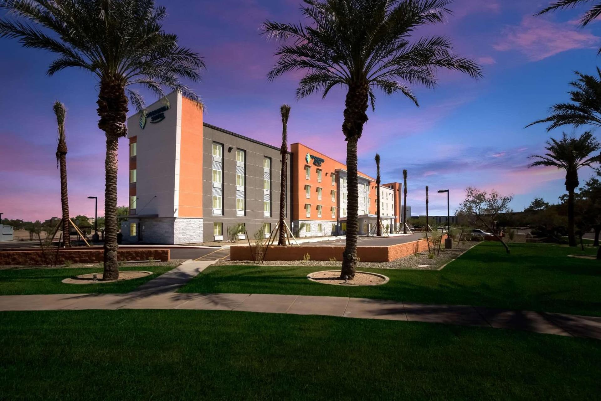 WoodSpring Suites Chandler Airport property views in Chandler, AZ — gallery photo 3