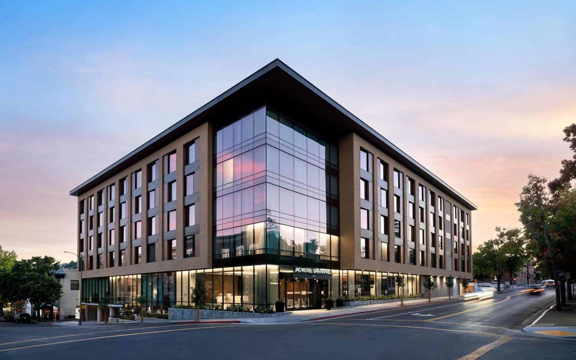 AC Hotel San Rafael Downtown featured exterior or lobby in San Rafael, CA — similar hotel