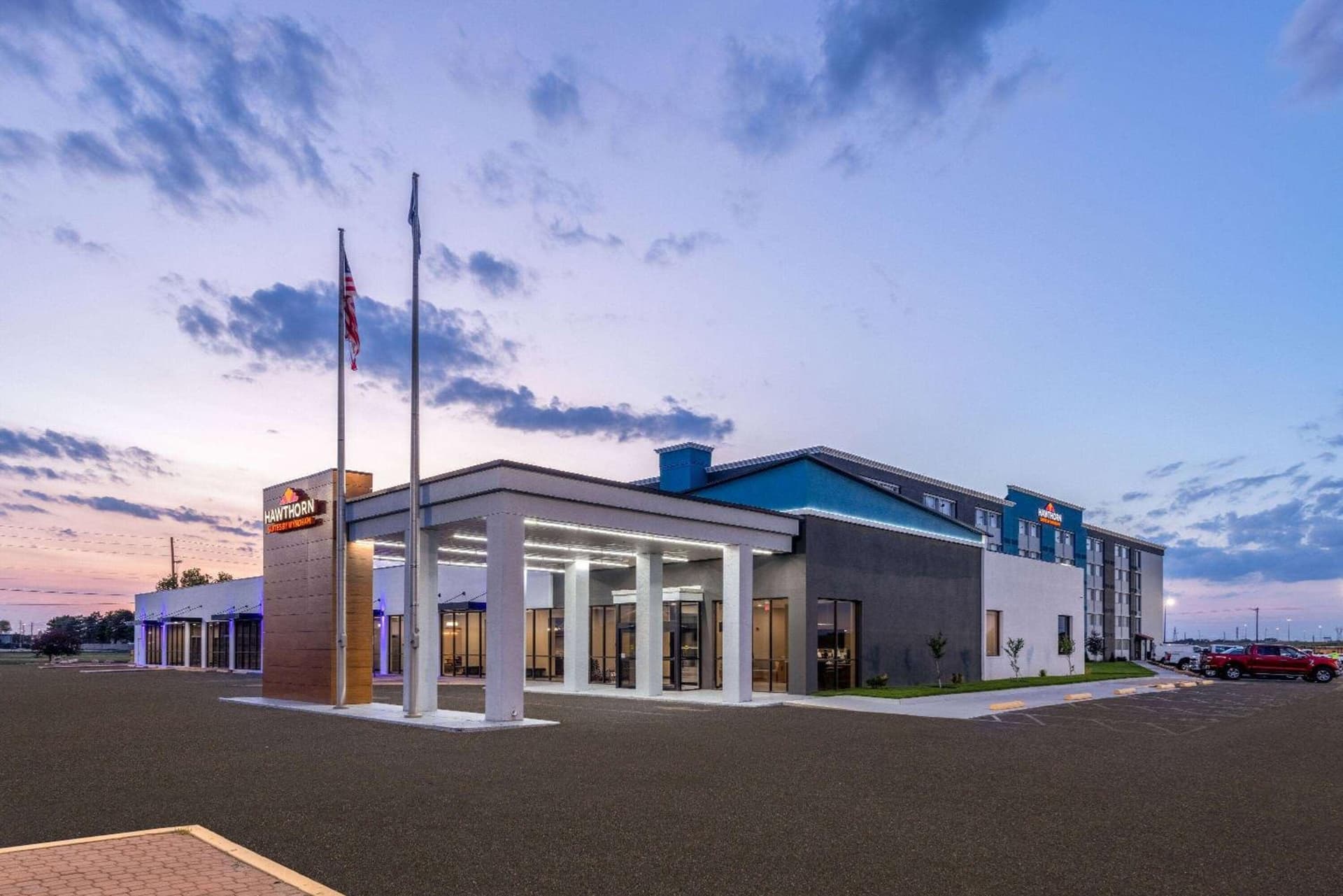 Hawthorn Extended Stay by Wyndham Wichita Airport featured exterior or lobby in Wichita, KS — similar hotel