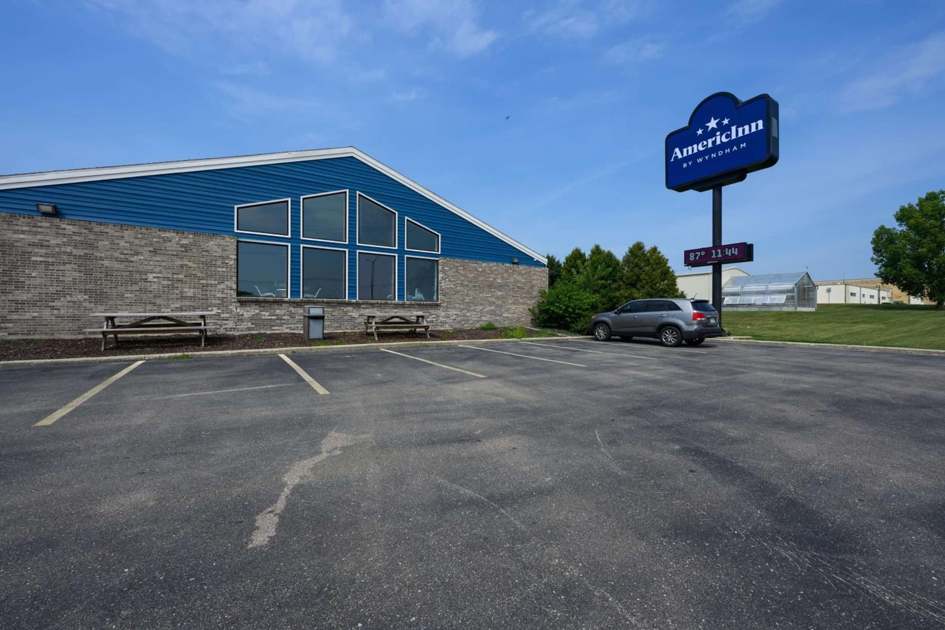 AmericInn by Wyndham Monroe property views in Monroe, WI — gallery photo 3