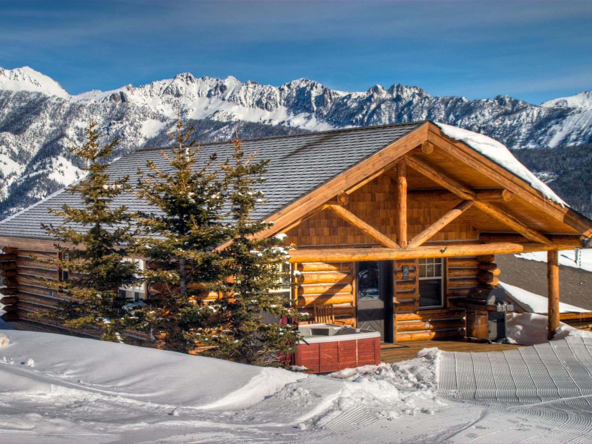 Cowboy Heaven Cabin 7 Cowboy featured exterior or lobby in Big Sky, MT — similar hotel