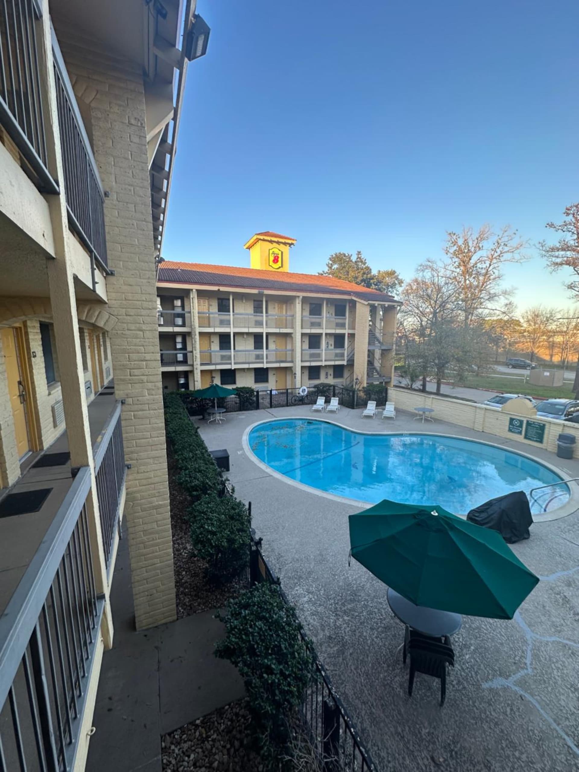 Super 8 by Wyndham The Woodlands North property views in The Woodlands, TX — gallery photo 3