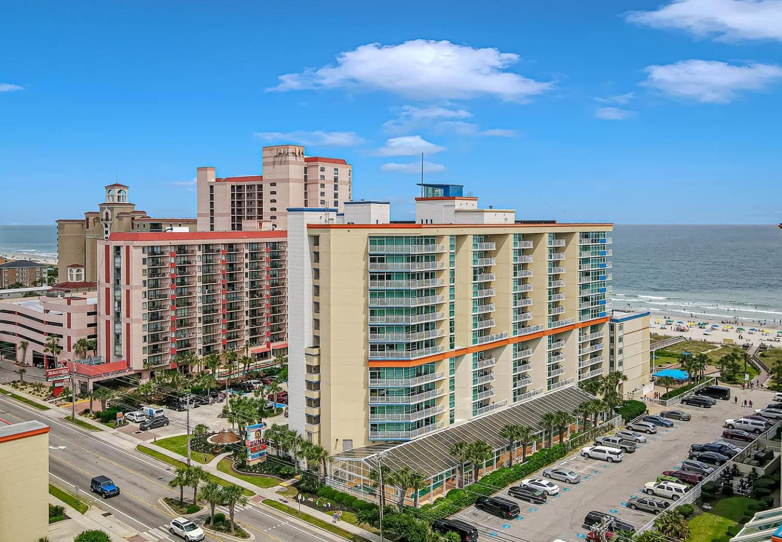 Modern and Fun! 3 Bedroom Suite With Indoor Waterpark and Slides! Sleeps 12! Dunes Village 338 featured exterior or lobby in Myrtle Beach, SC — similar hotel