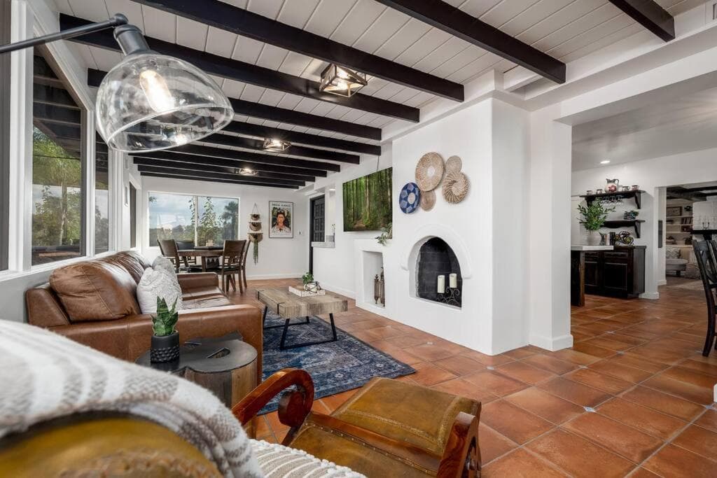 Tropical, Private, Heated pool, Petting zoo! gallery photo in Vista, CA — image 47