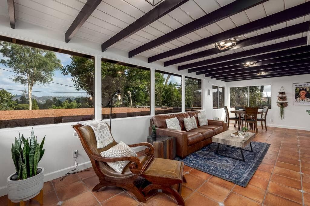 Tropical, Private, Heated pool, Petting zoo! gallery photo in Vista, CA — image 43