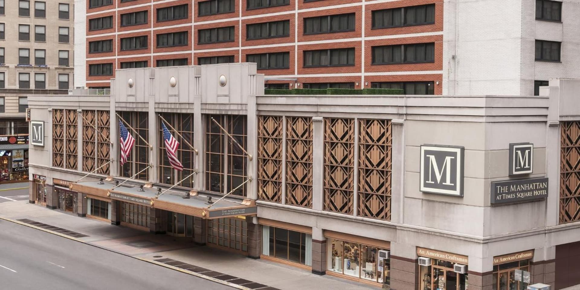 The Manhattan at Times Square Hotel exterior or lobby in New York, NY — main listing photo