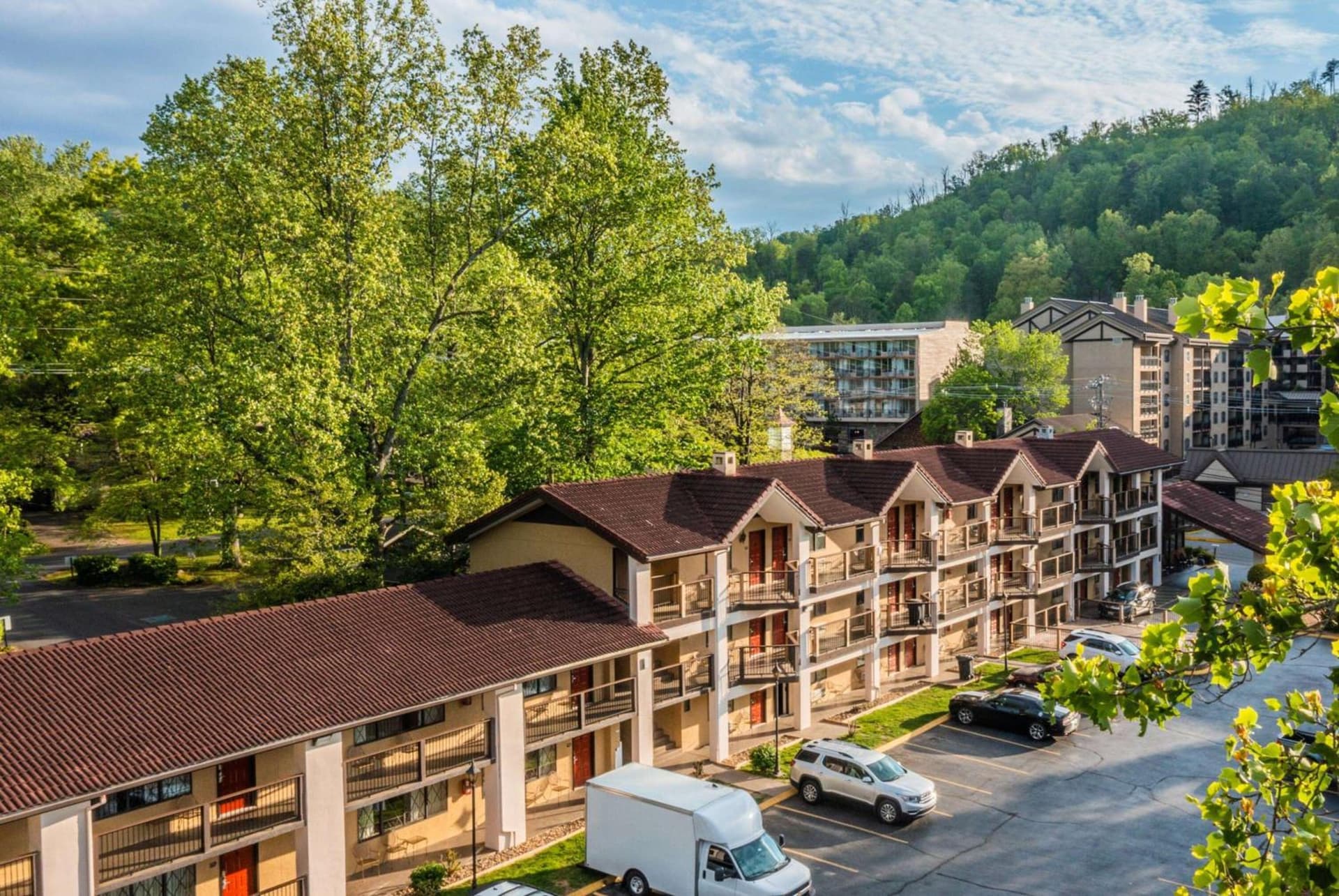 Super 8 by Wyndham Downtown Gatlinburg at Convention Center property views in Gatlinburg, TN — gallery photo 3