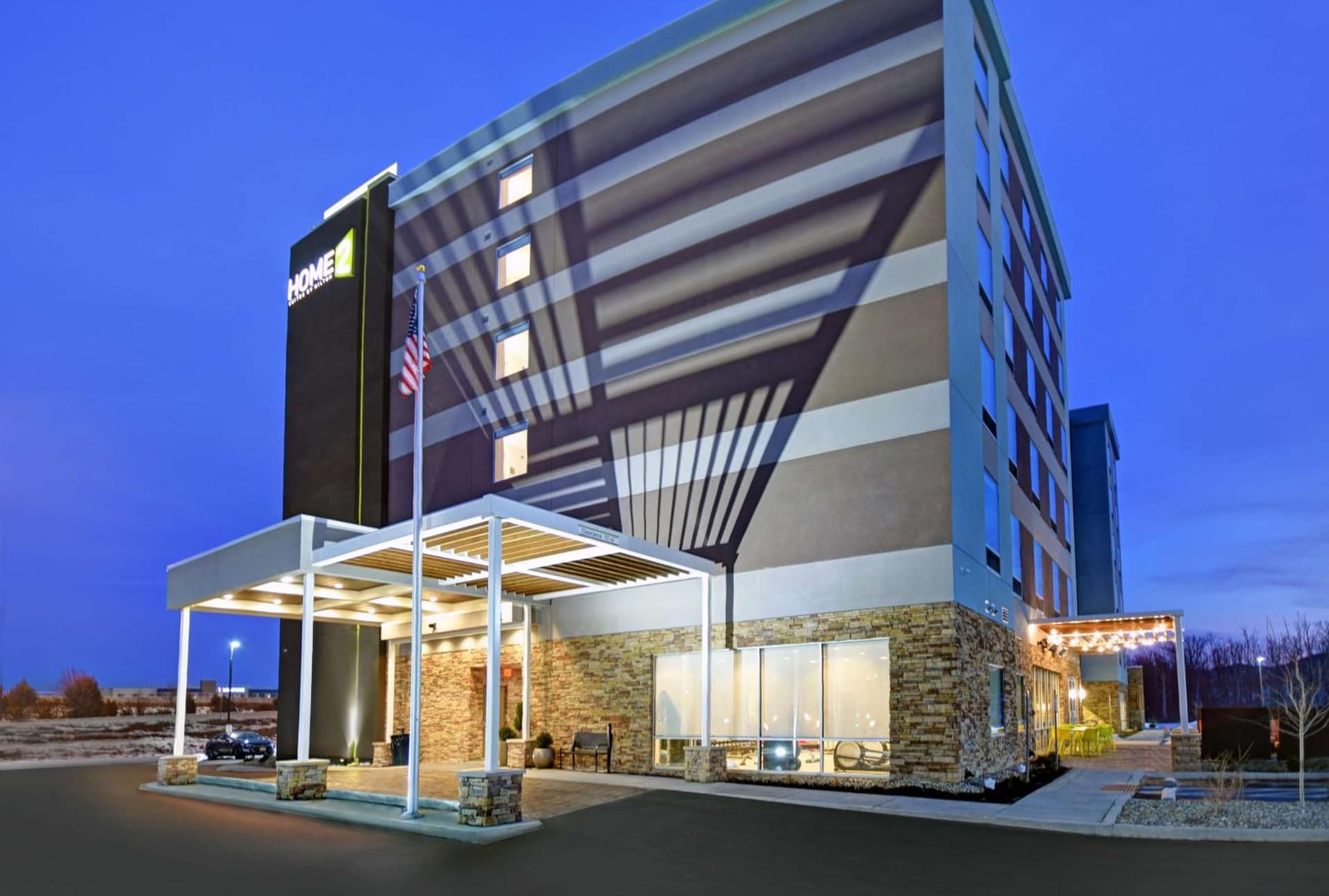 Home2 Suites By Hilton Columbus featured exterior or lobby in Columbus, IN — similar hotel