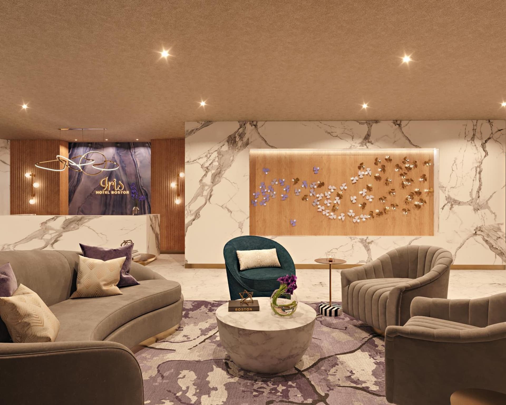 Iris Hotel Boston interior in Brookline — gallery photo 2