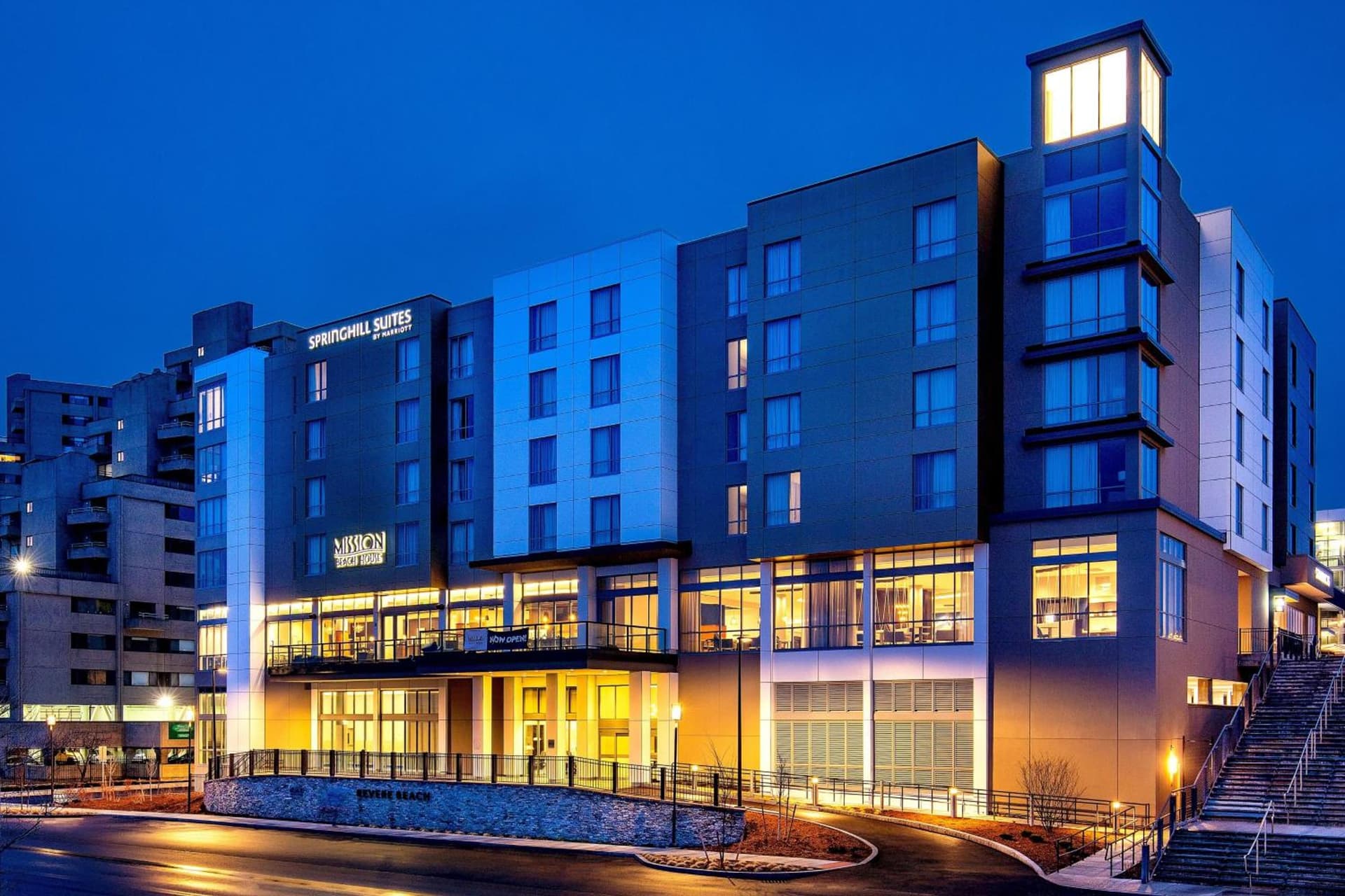 SpringHill Suites by Marriott Boston Logan Airport Revere Beach property views in Revere, MA — gallery photo 3