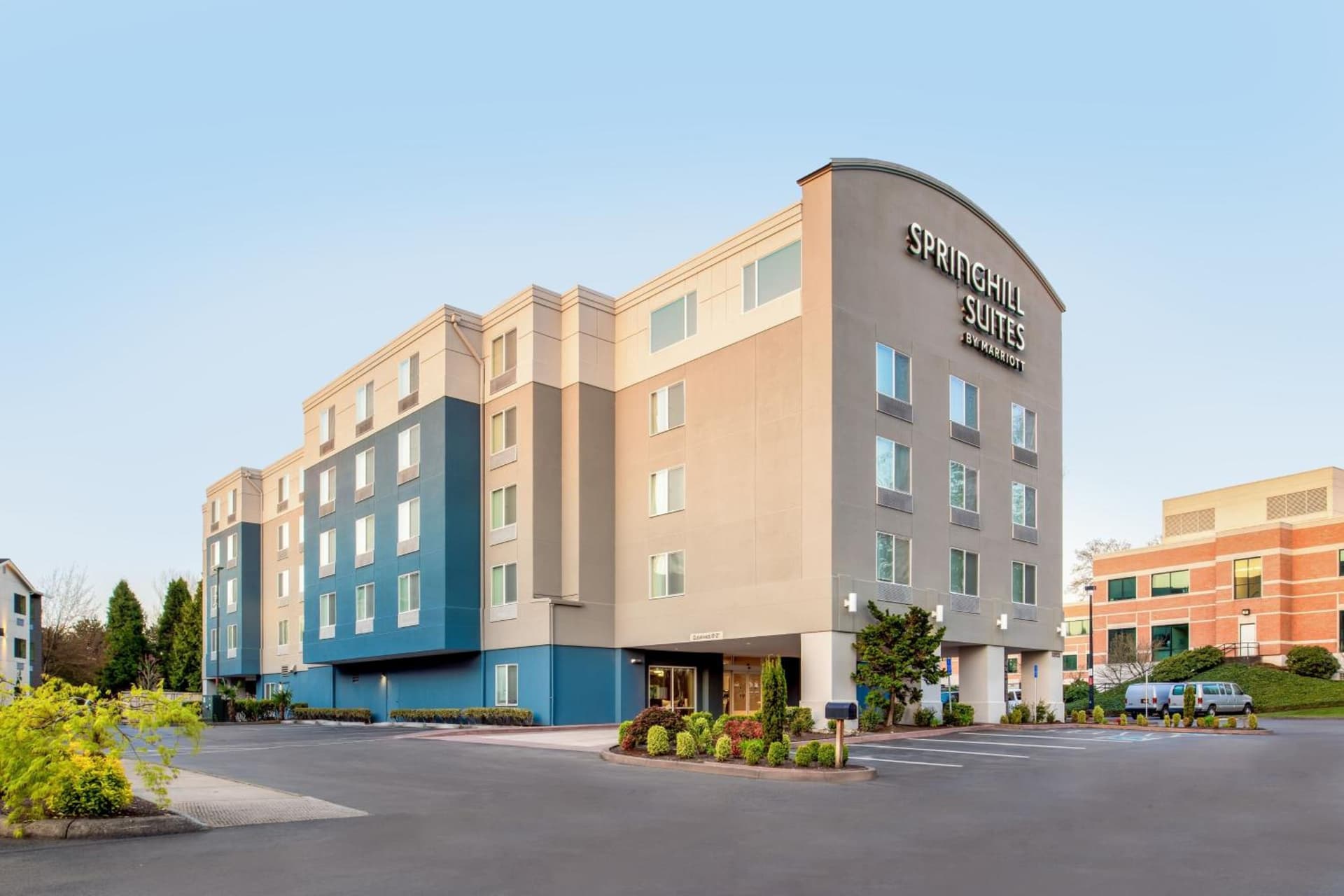 SpringHill Suites Portland Airport featured exterior or lobby in Portland, OR — similar hotel