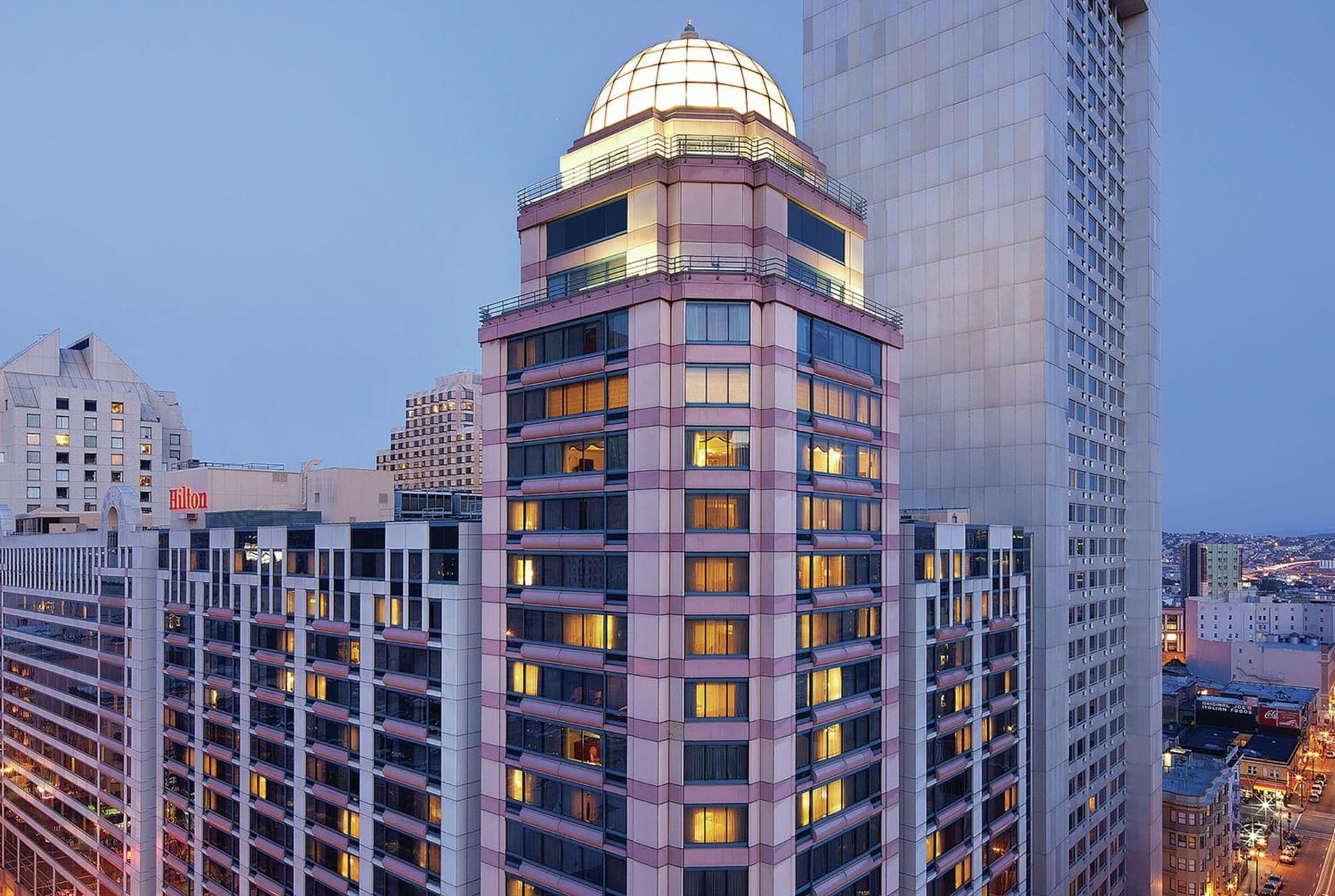 Hilton San Francisco Union Square property views in San Francisco, CA — gallery photo 3