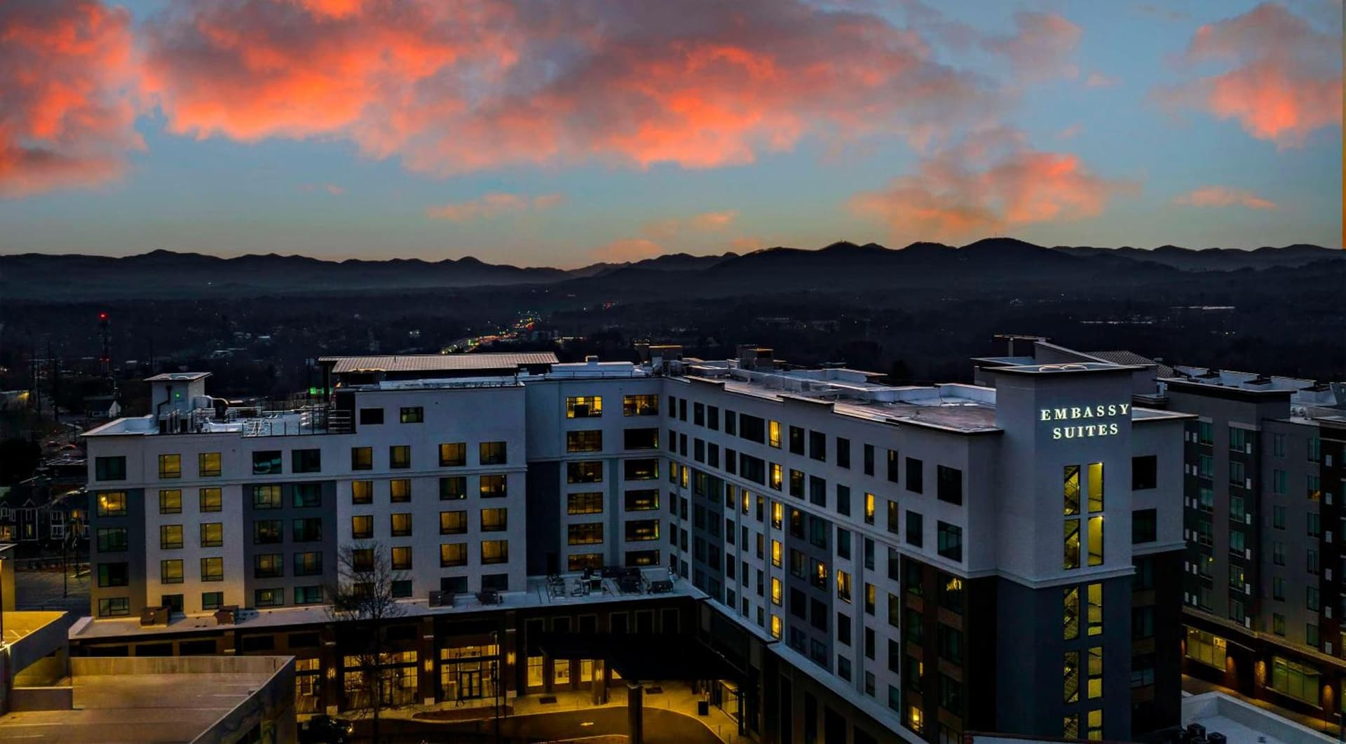 Embassy Suites By Hilton Asheville Downtown property views in Asheville, NC — gallery photo 3