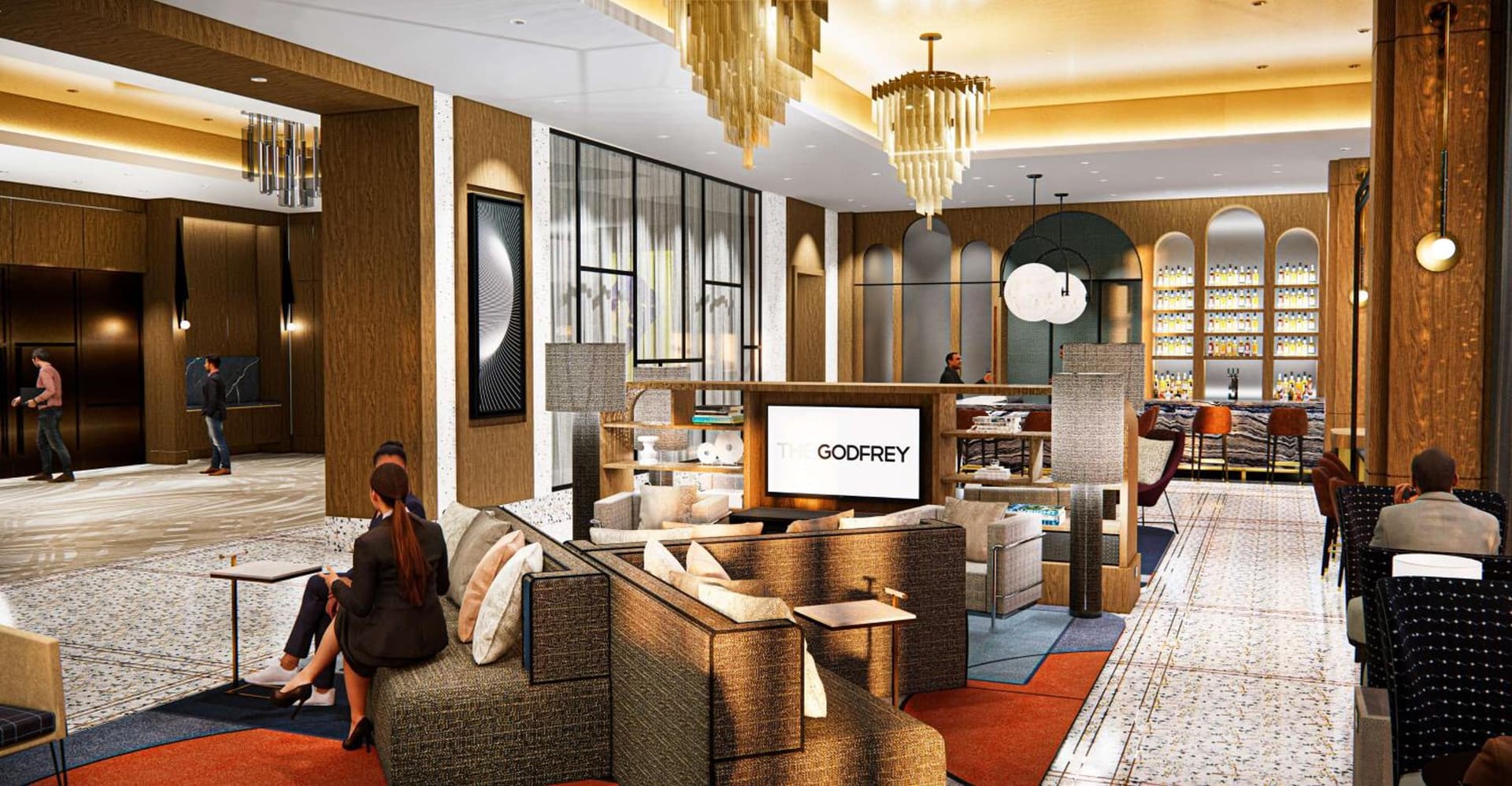 The Godfrey Detroit, Curio Collection By Hilton interior in Detroit, MI — gallery photo 2