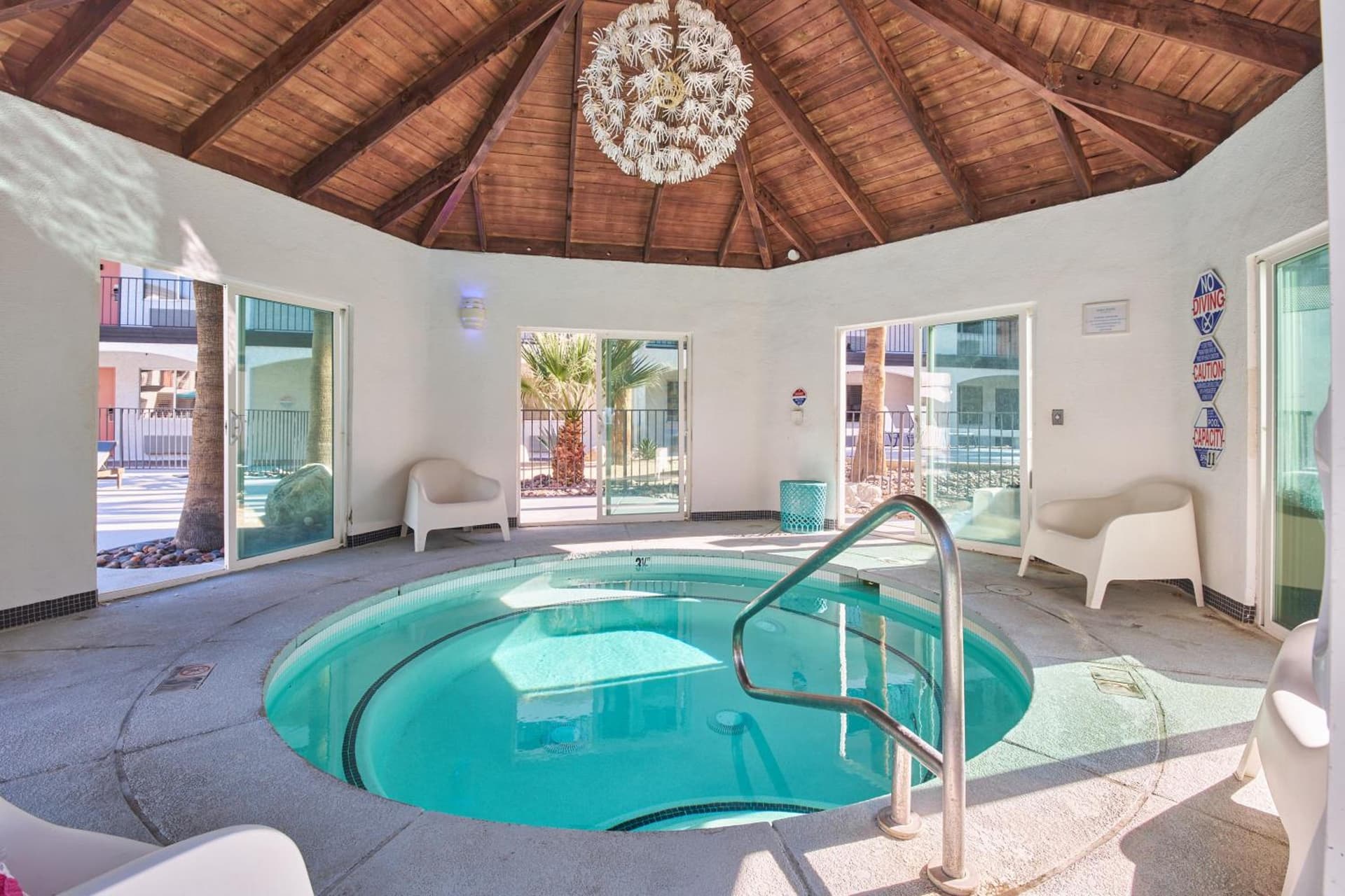 Aqua Soleil Hotel and Mineral Water Spa property views in Desert Hot Springs, CA — gallery photo 3