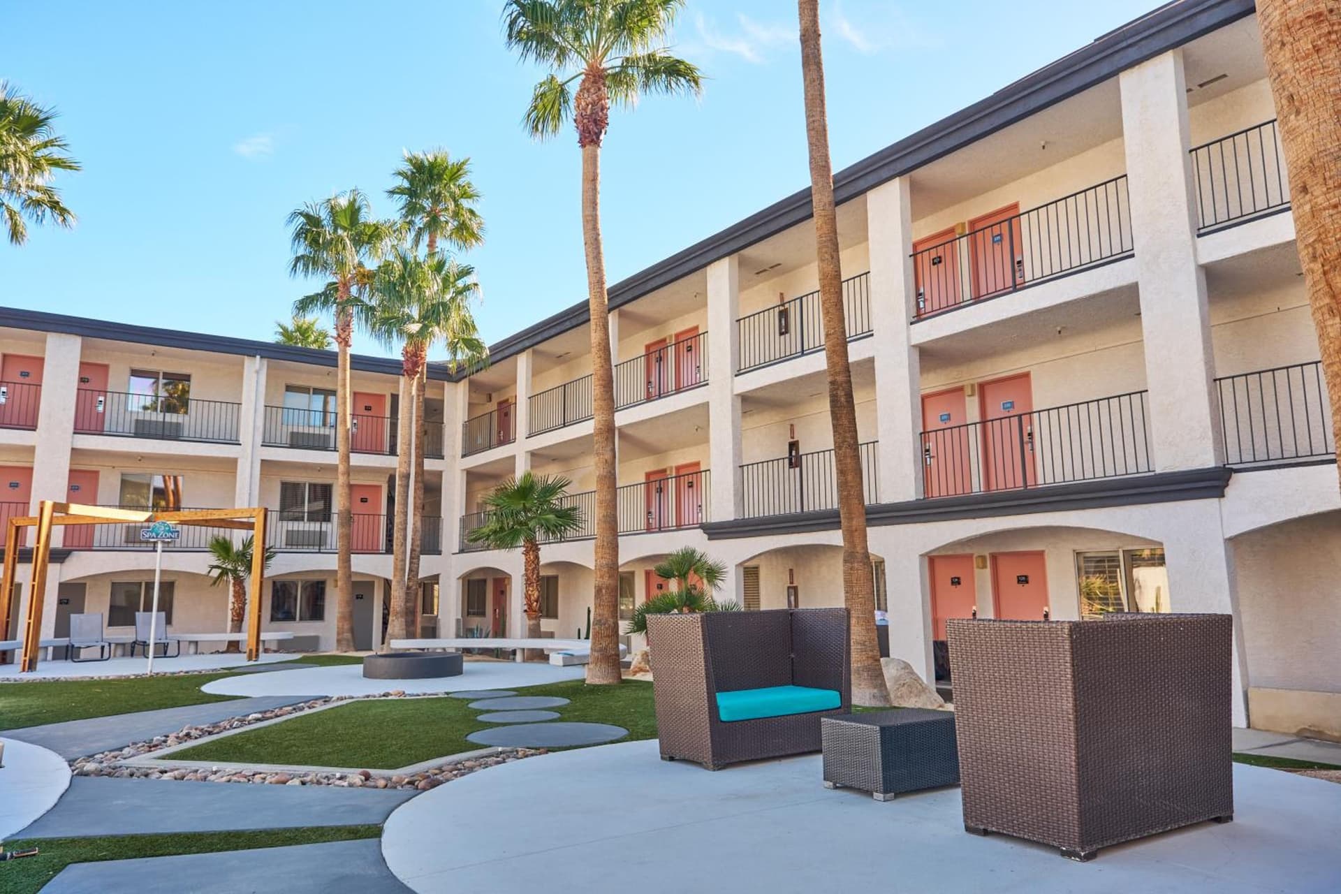 Aqua Soleil Hotel and Mineral Water Spa featured exterior or lobby in Desert Hot Springs, CA — similar hotel
