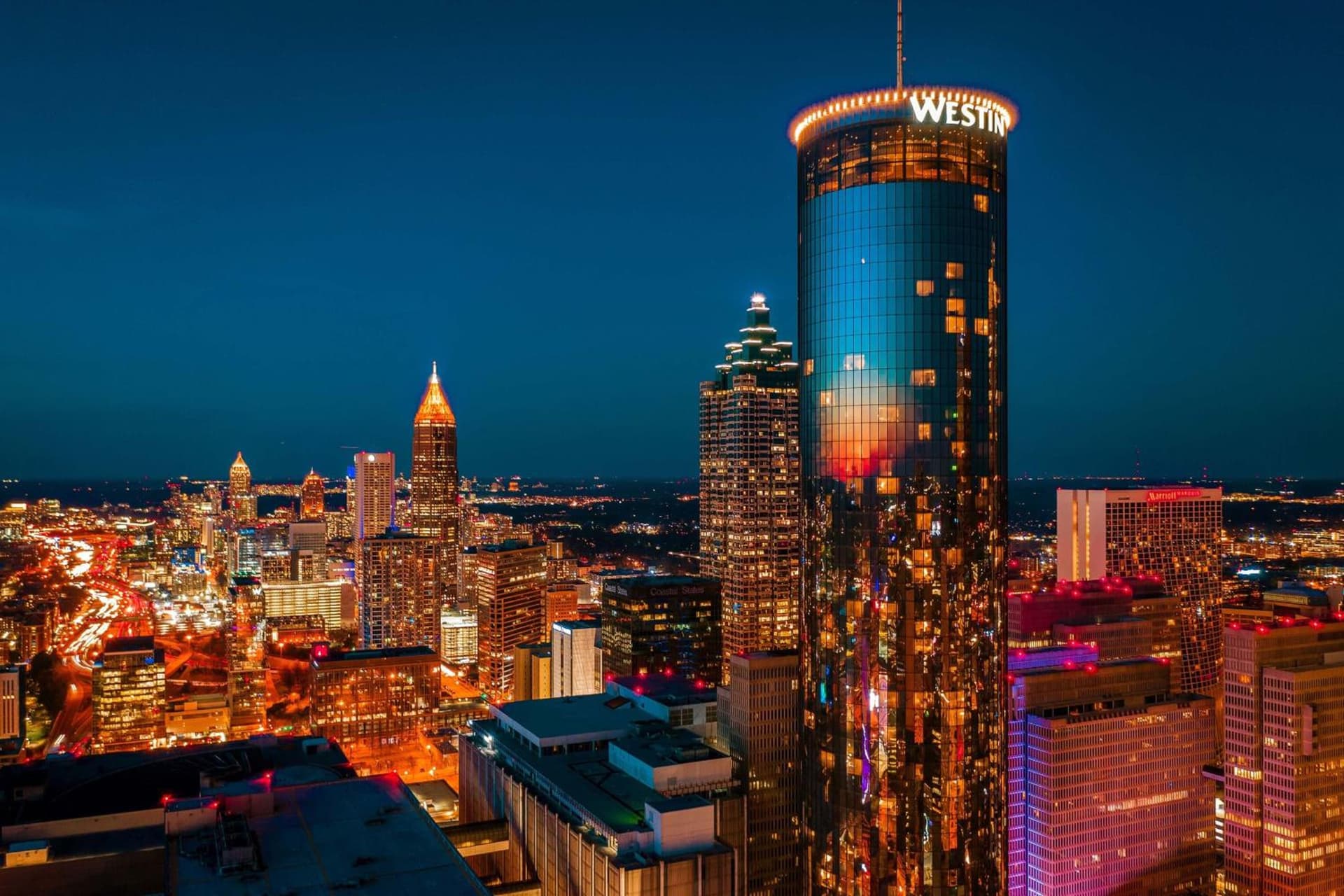 The Westin Peachtree Plaza, Atlanta exterior or lobby in Atlanta, GA — main listing photo
